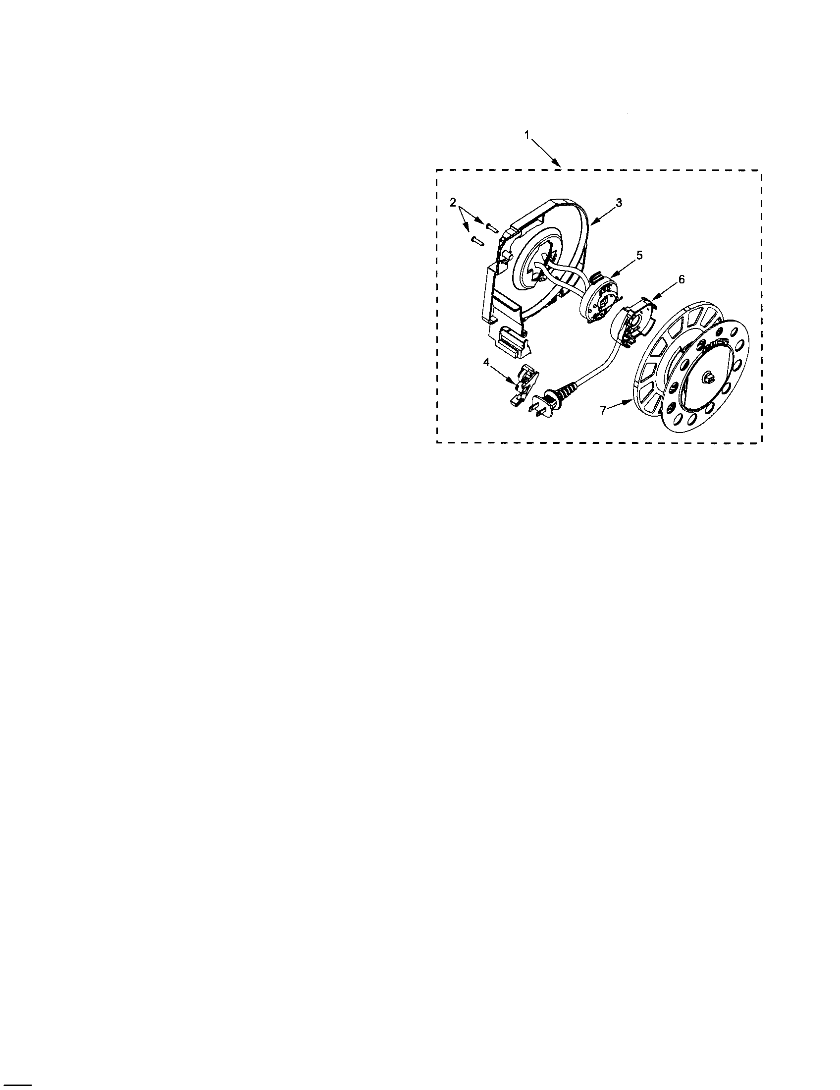 Kenmore 11627814705 cord reel diagram