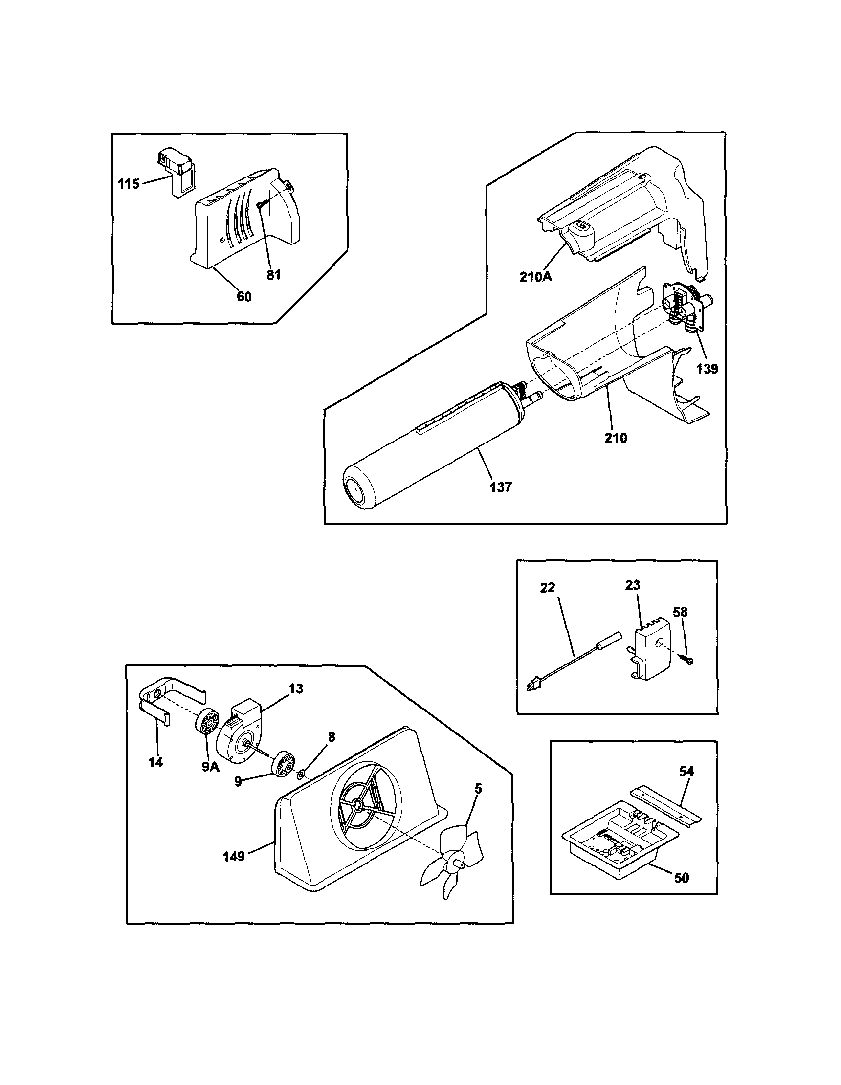 Frigidaire FGHS2334KB5 controls diagram