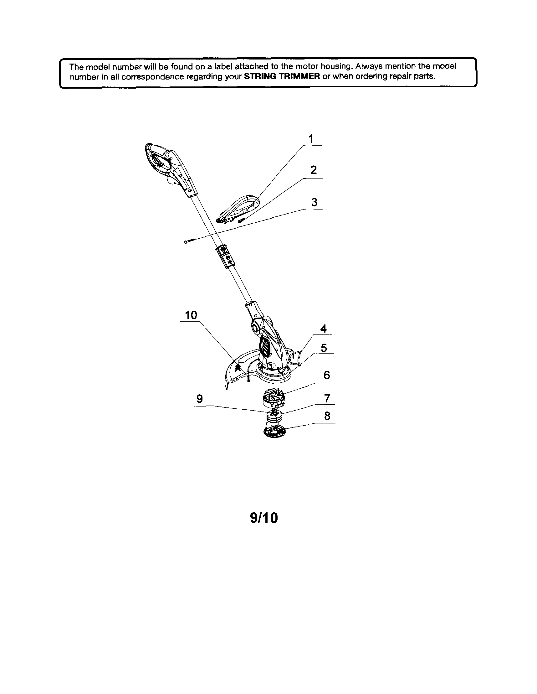Craftsman 13864832 trimmer diagram