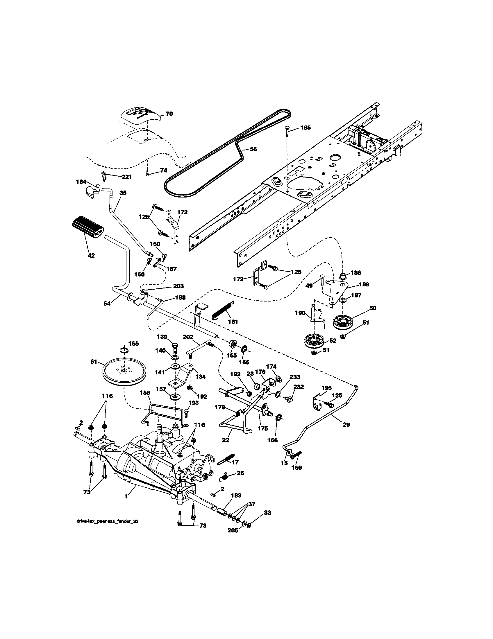 Craftsman 917254770 ground drive diagram