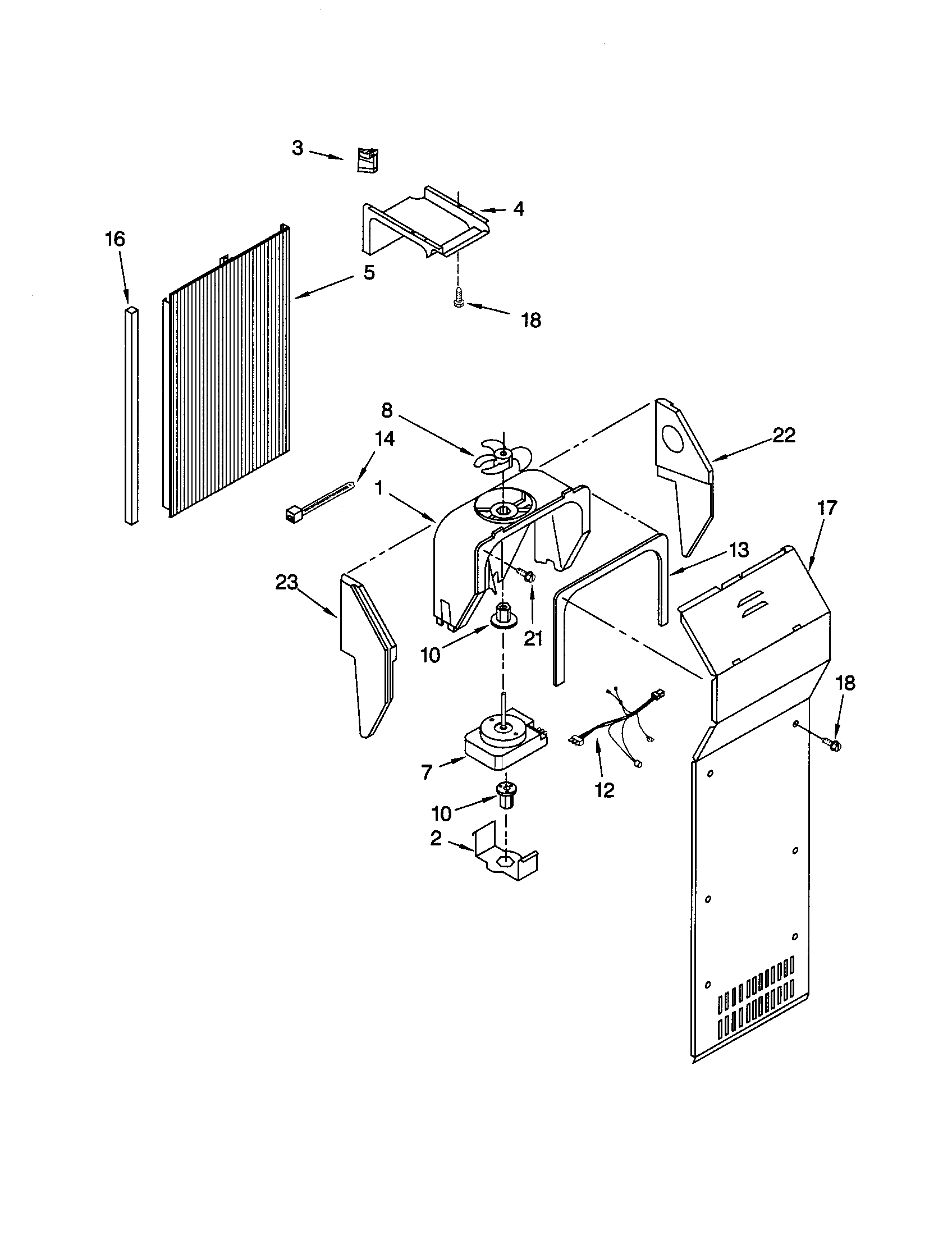 Kenmore 10653269202 air flow diagram