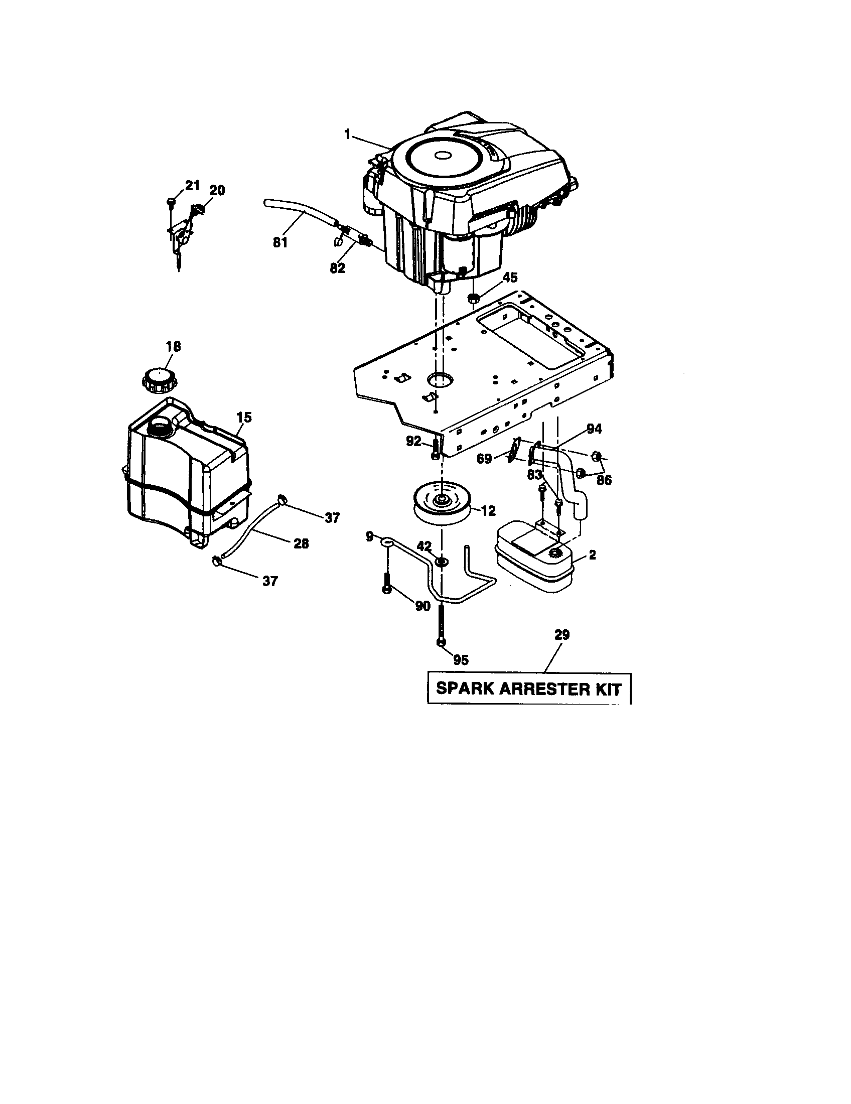 Craftsman 917276180 engine diagram