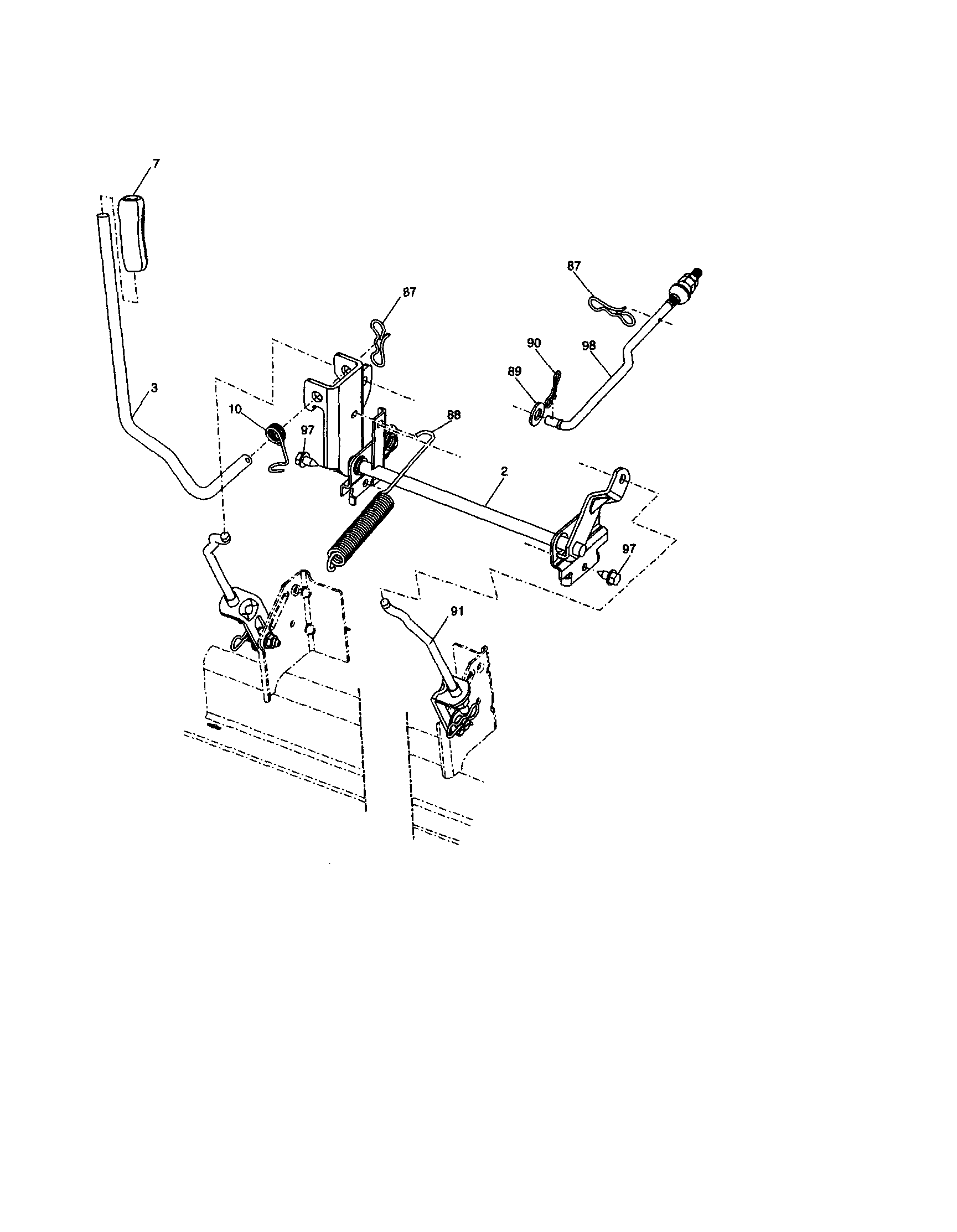 Craftsman 917276180 lift diagram