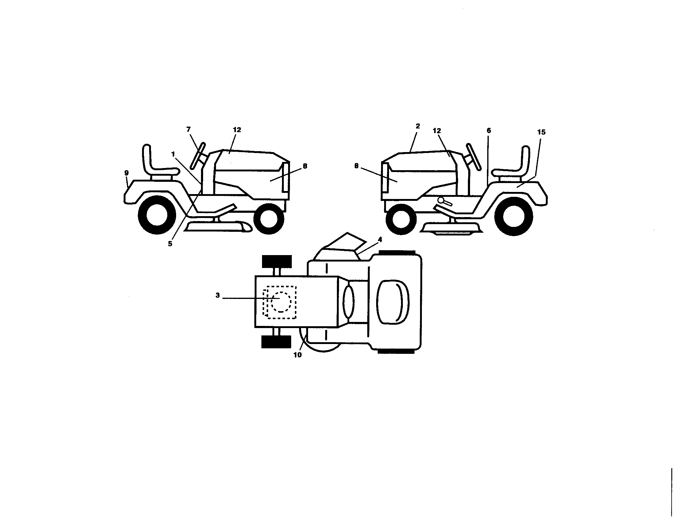 Poulan PXT16542 (96016001900) decals diagram