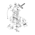 Poulan PXT16542 (96016001900) mower deck diagram