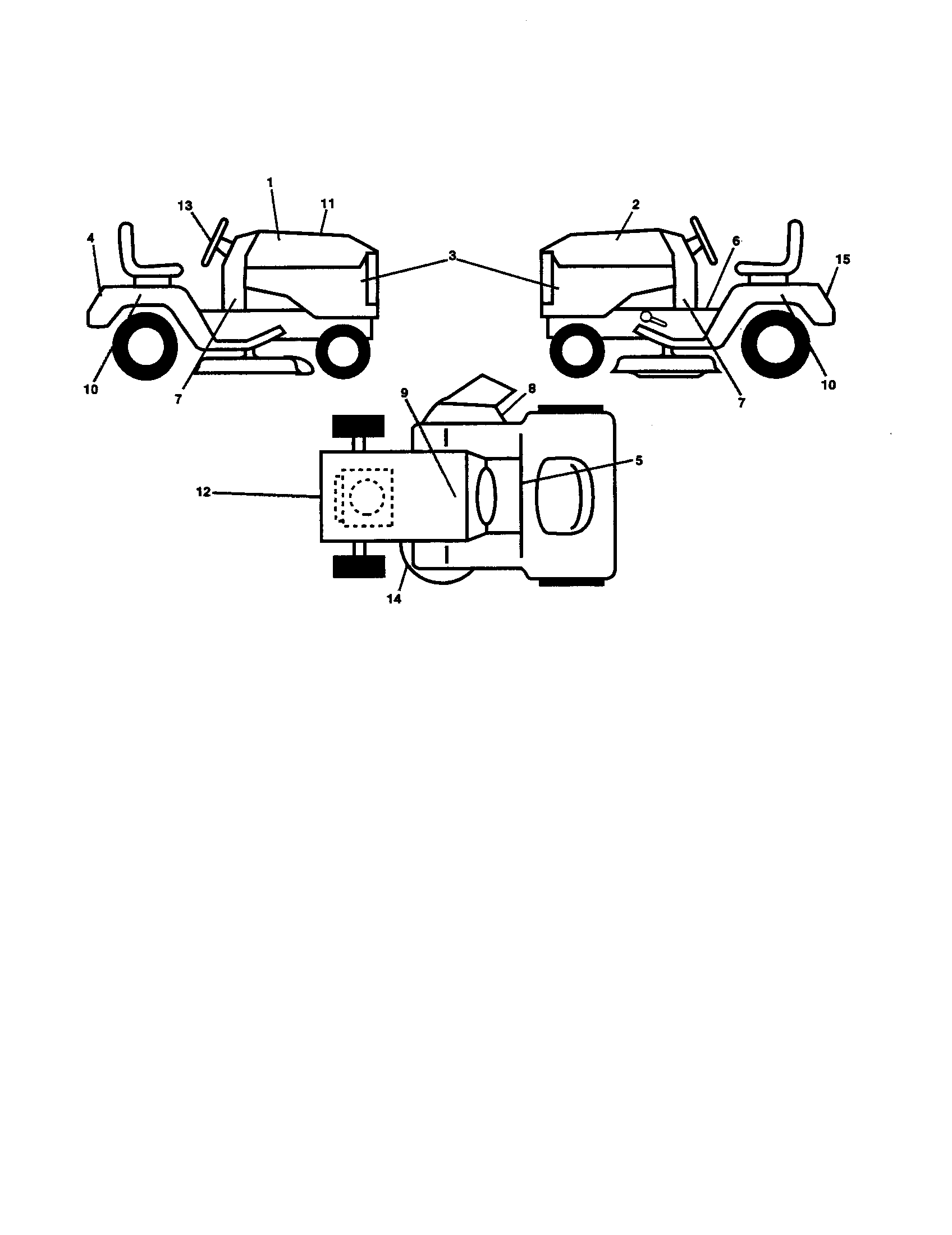 Ariens 96046001100 decals diagram