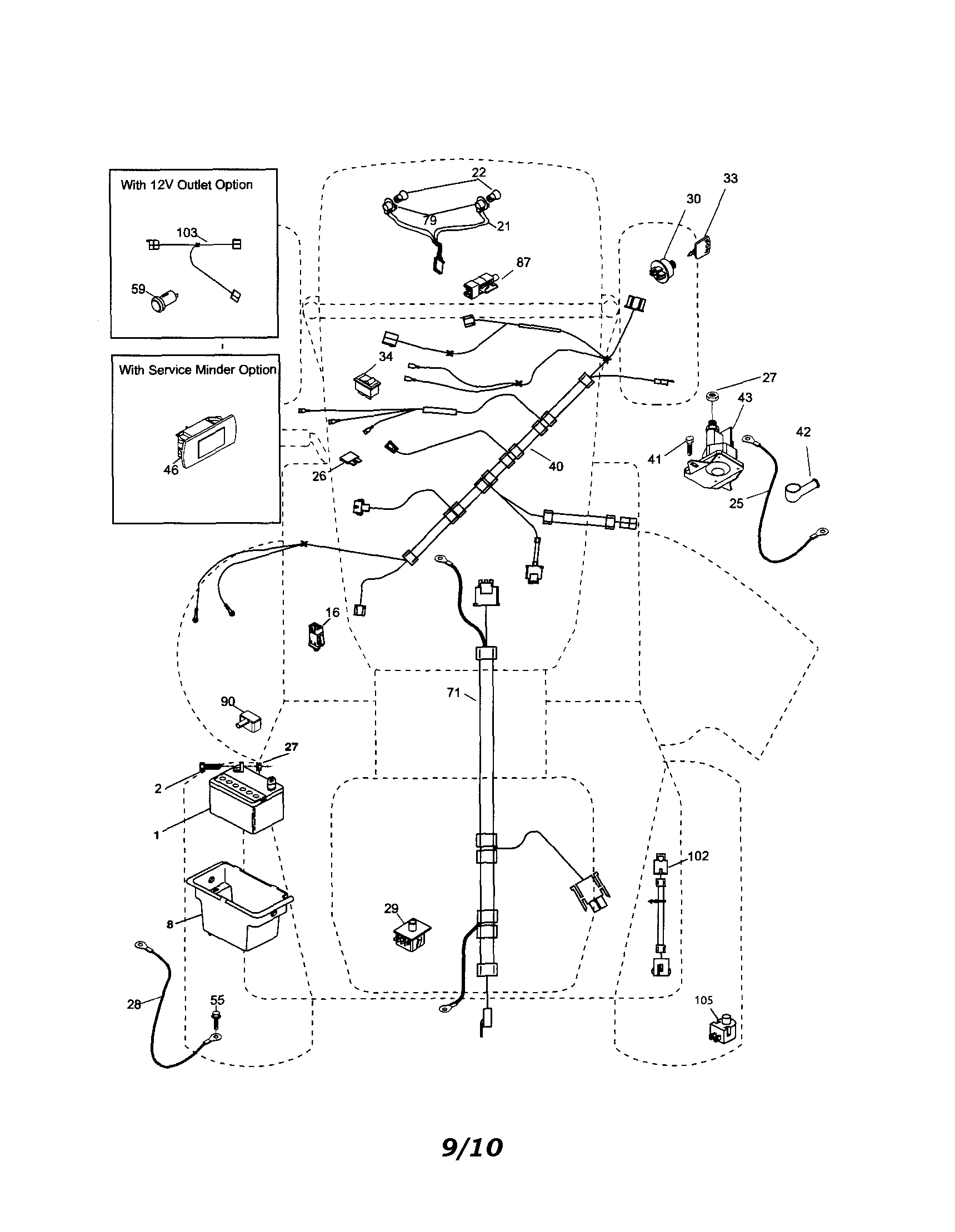 Ariens 96046001000 electrical diagram