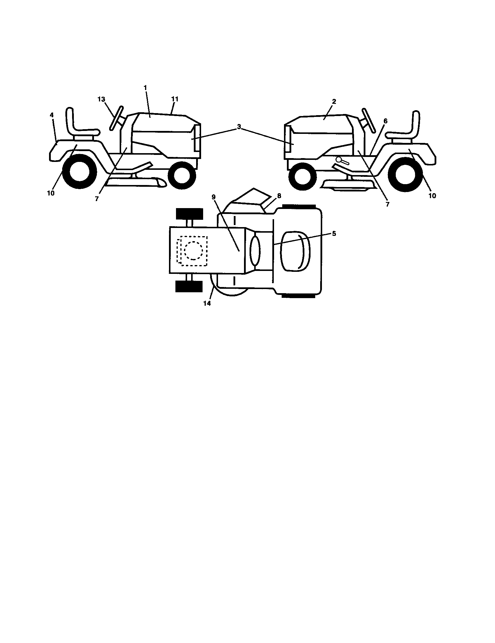 Ariens A2246YT (96046001700) decals diagram