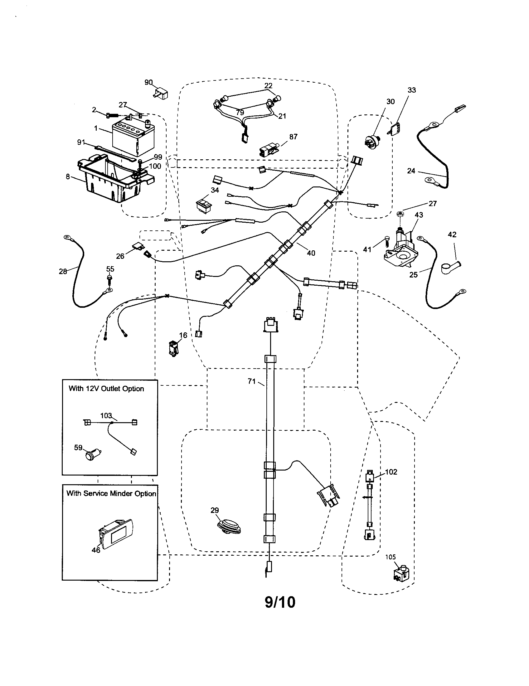 Ariens A23BH46 electrical diagram