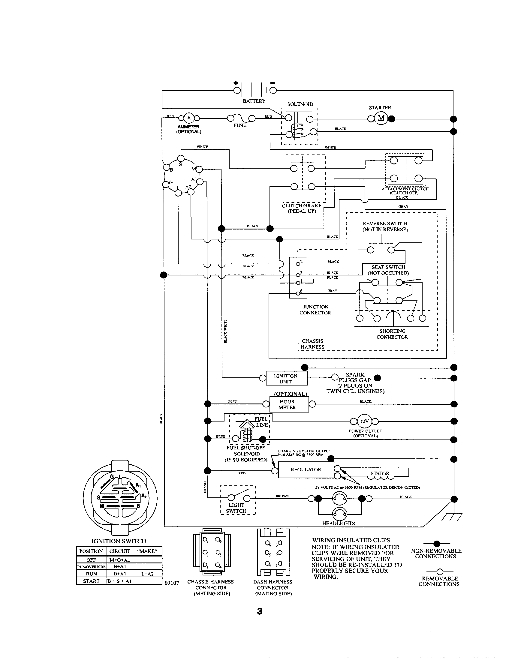 Ariens A23BH46 schematic diagram diagram