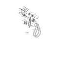 Craftsman 917253561 chassis/engine/pulleys diagram