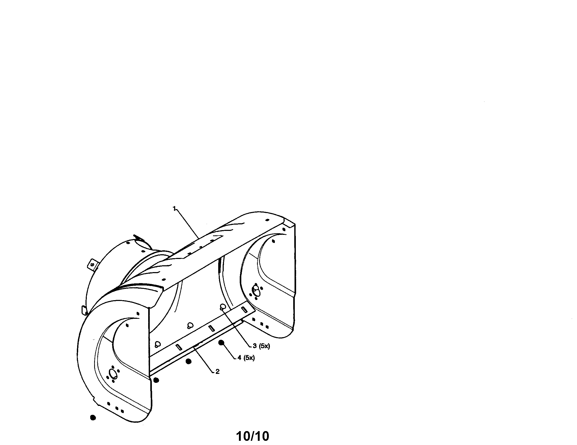 Craftsman 917253572 auger housing diagram