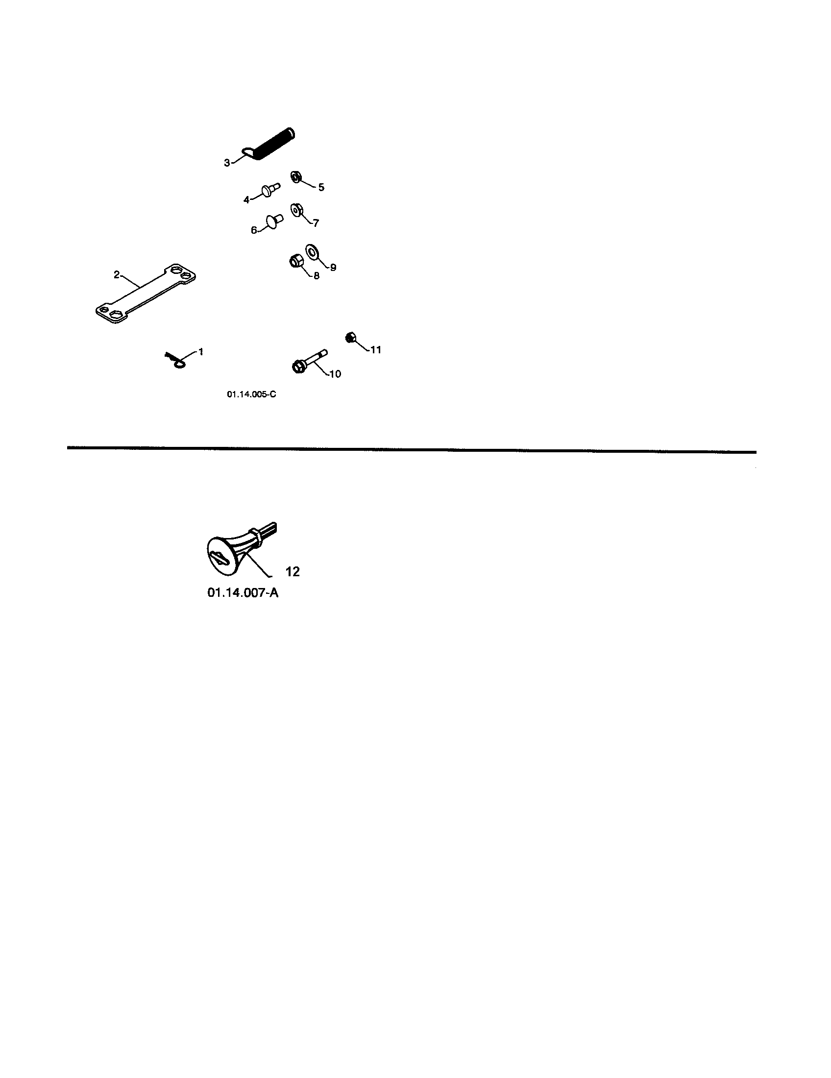 Craftsman 917253572 bag of parts/ignition key diagram