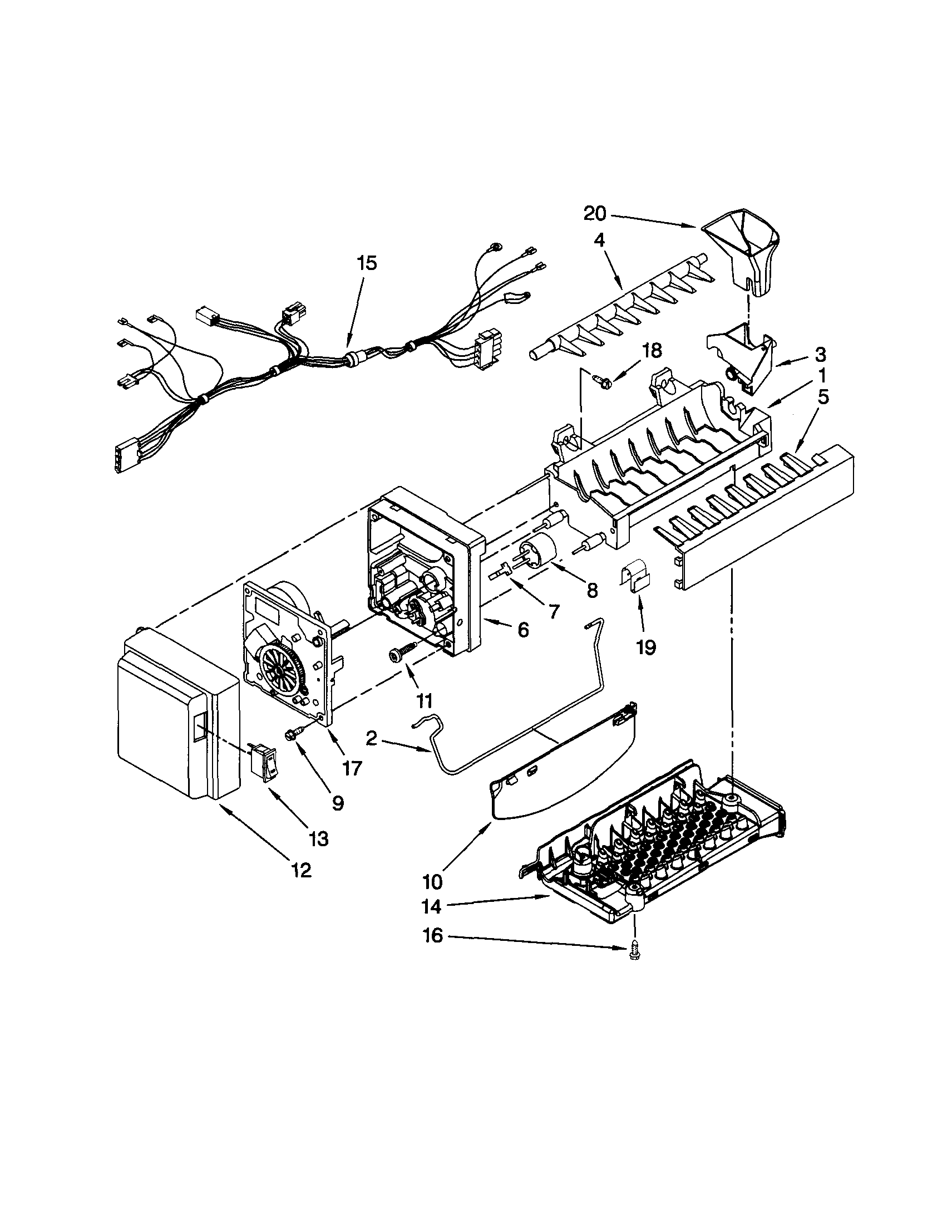 Dacor EF36IWFSSS0 icemaker diagram