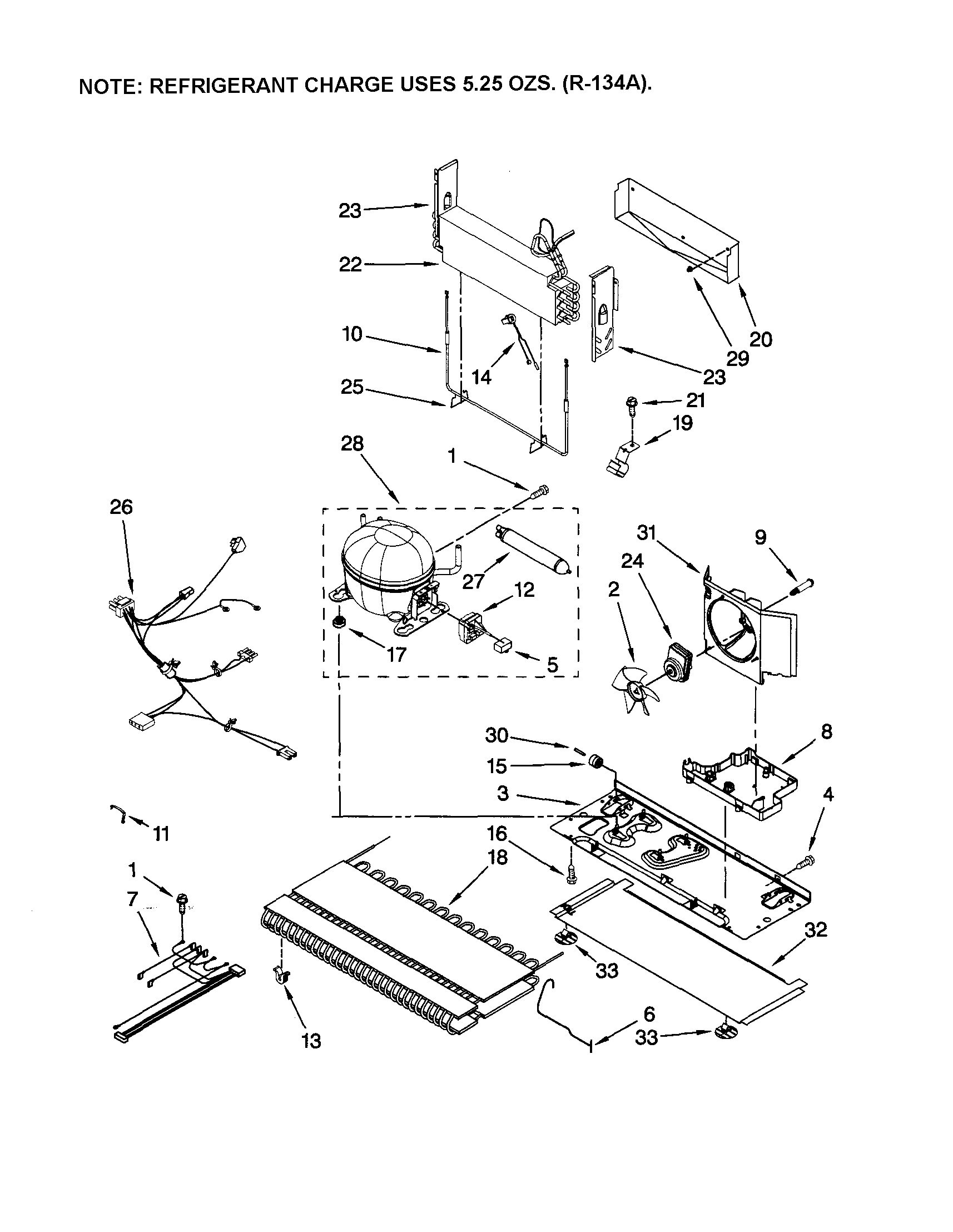 Dacor EF36IWFSSS0 unit diagram