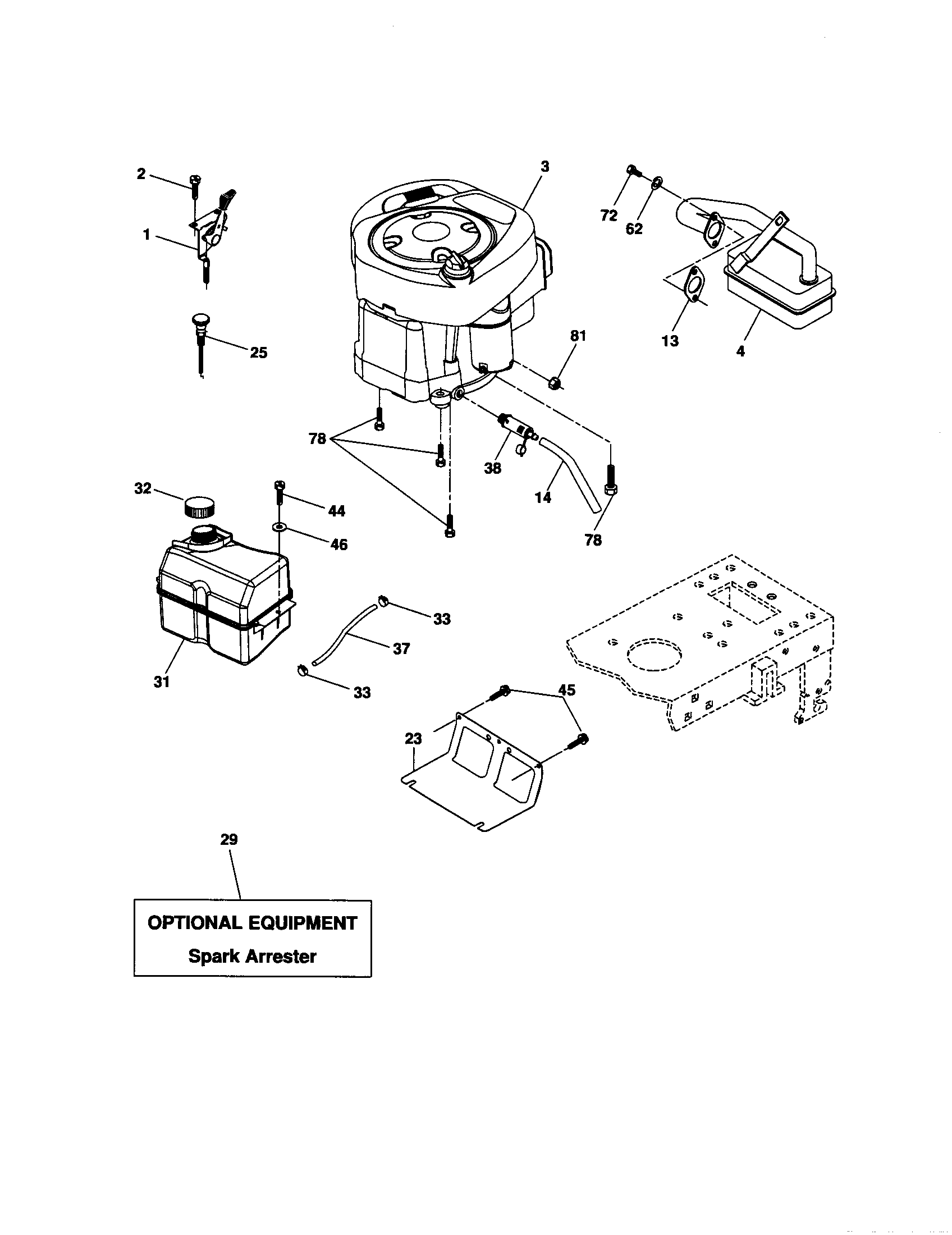 Craftsman 917274421 engine diagram