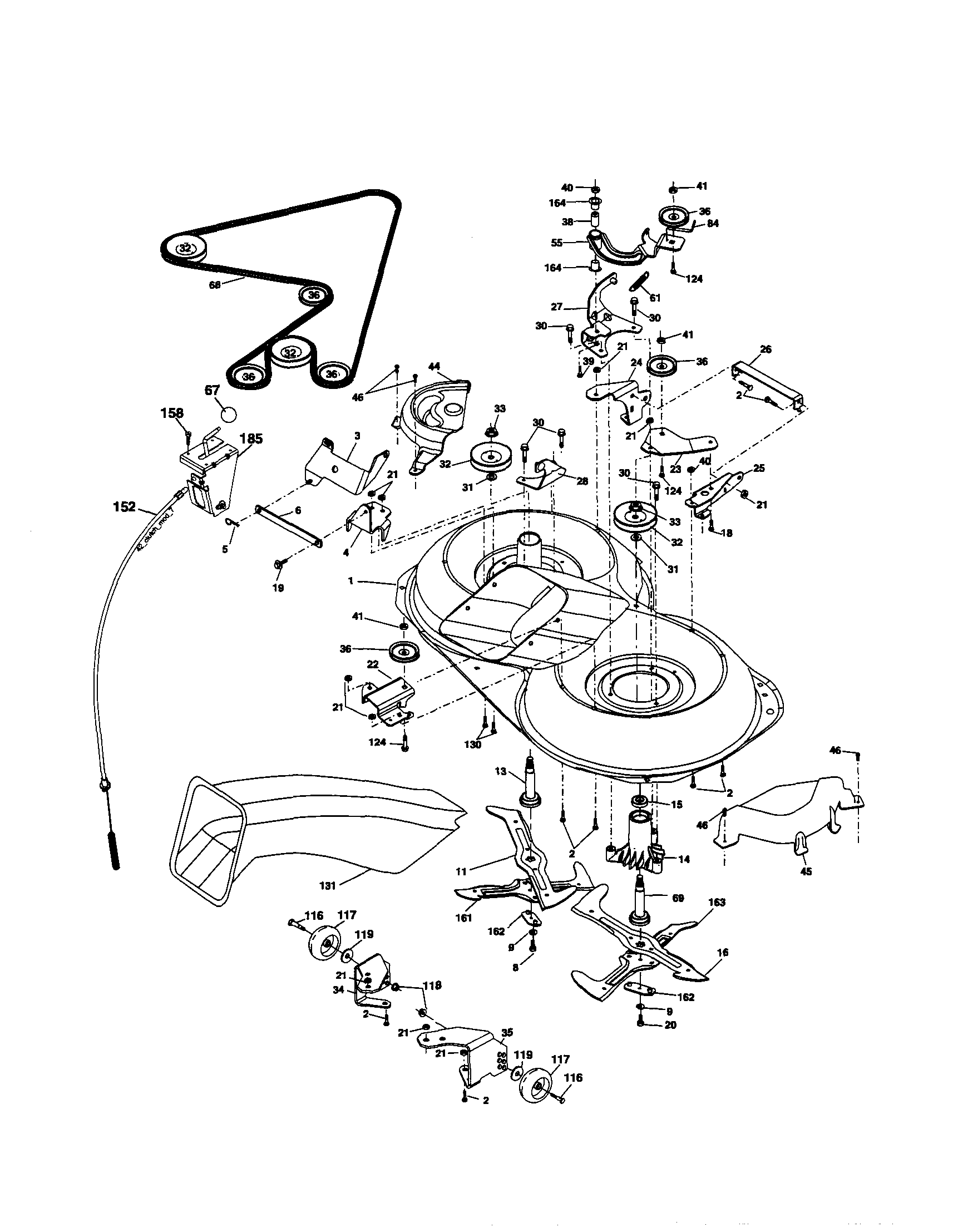 Craftsman 917274421 mower diagram