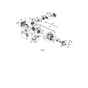 MTD 41AD322C799 short block/muffler/fuel tank diagram