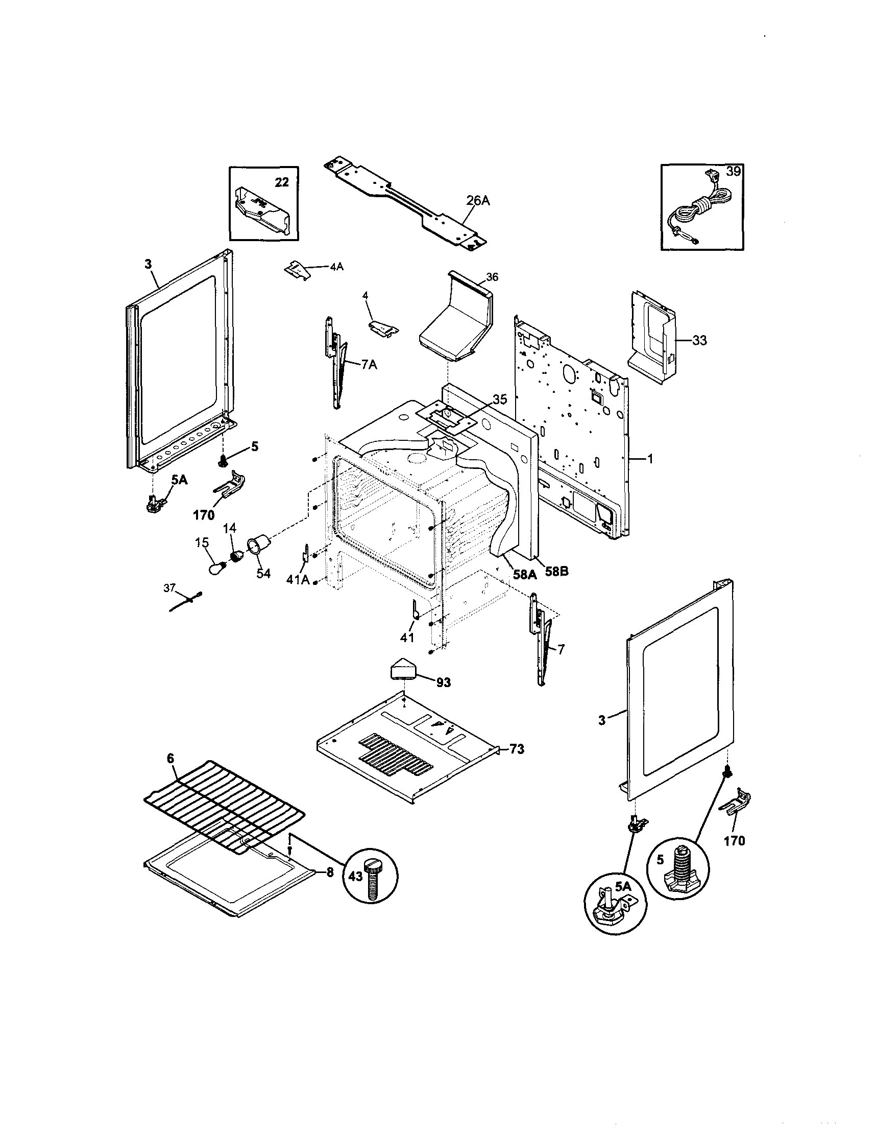 Kenmore 79070119706 body diagram