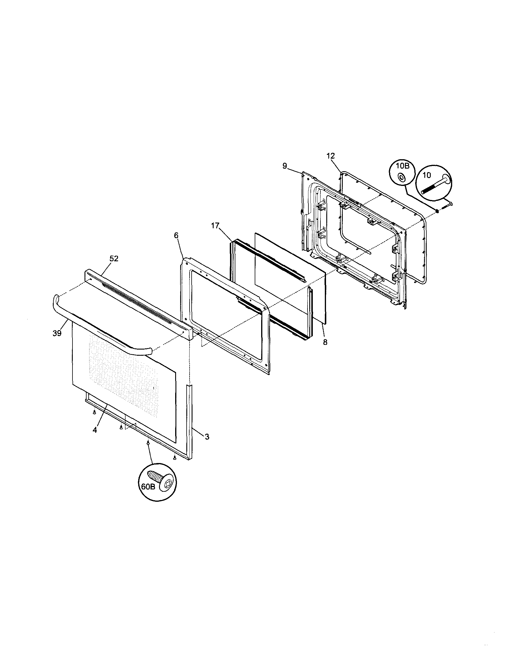 Kenmore 79070119706 door diagram