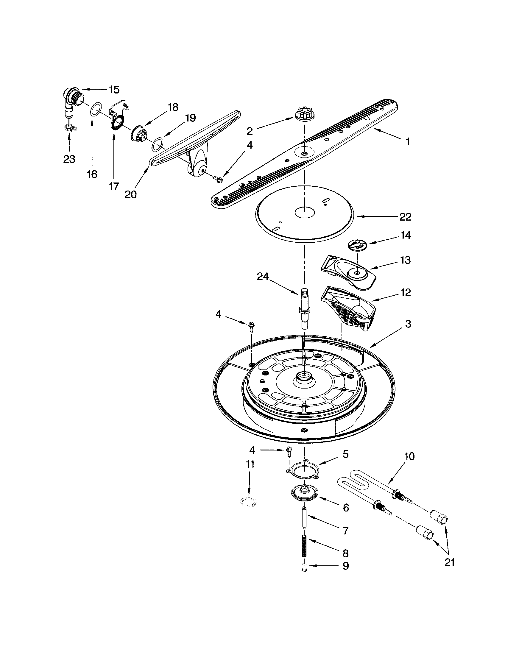 Kenmore Elite 46513329600 wash system diagram