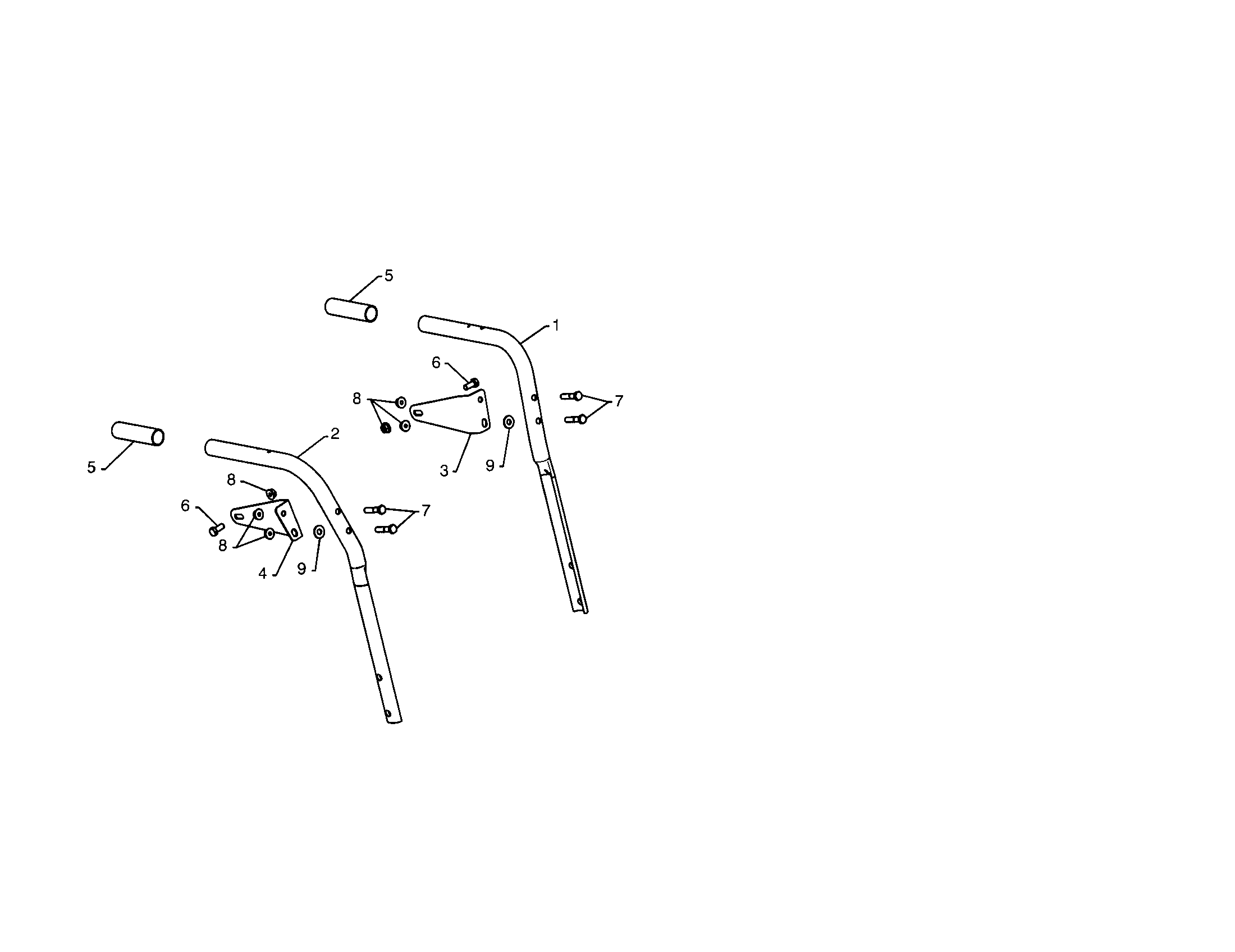 Craftsman 917253581 plow handles diagram