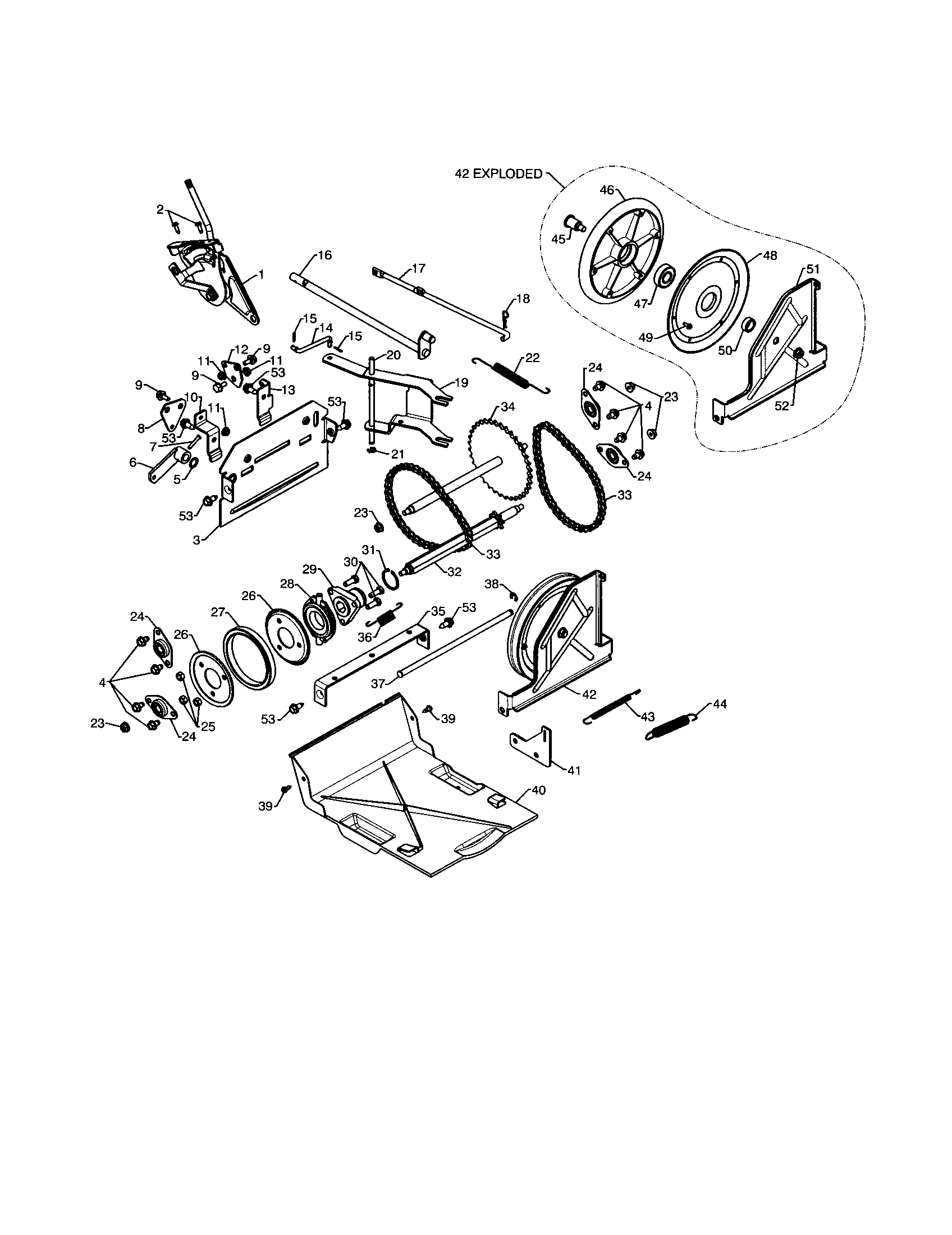 Craftsman 917253581 drive diagram