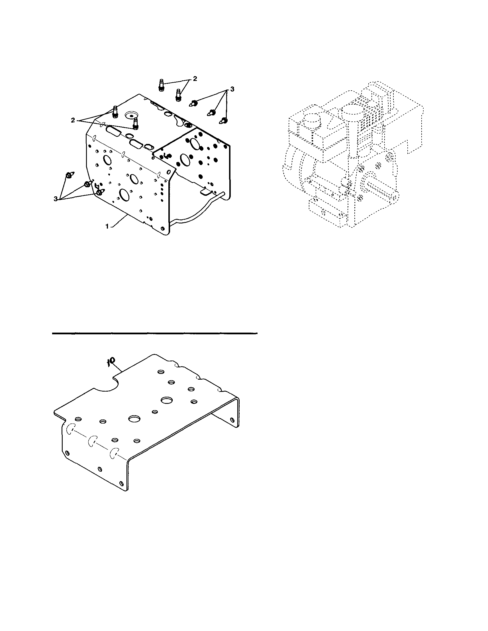 Craftsman 917253581 engine/frame/mount plate diagram