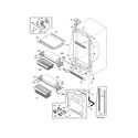 Frigidaire FPUH19D7LF0 cabinet diagram
