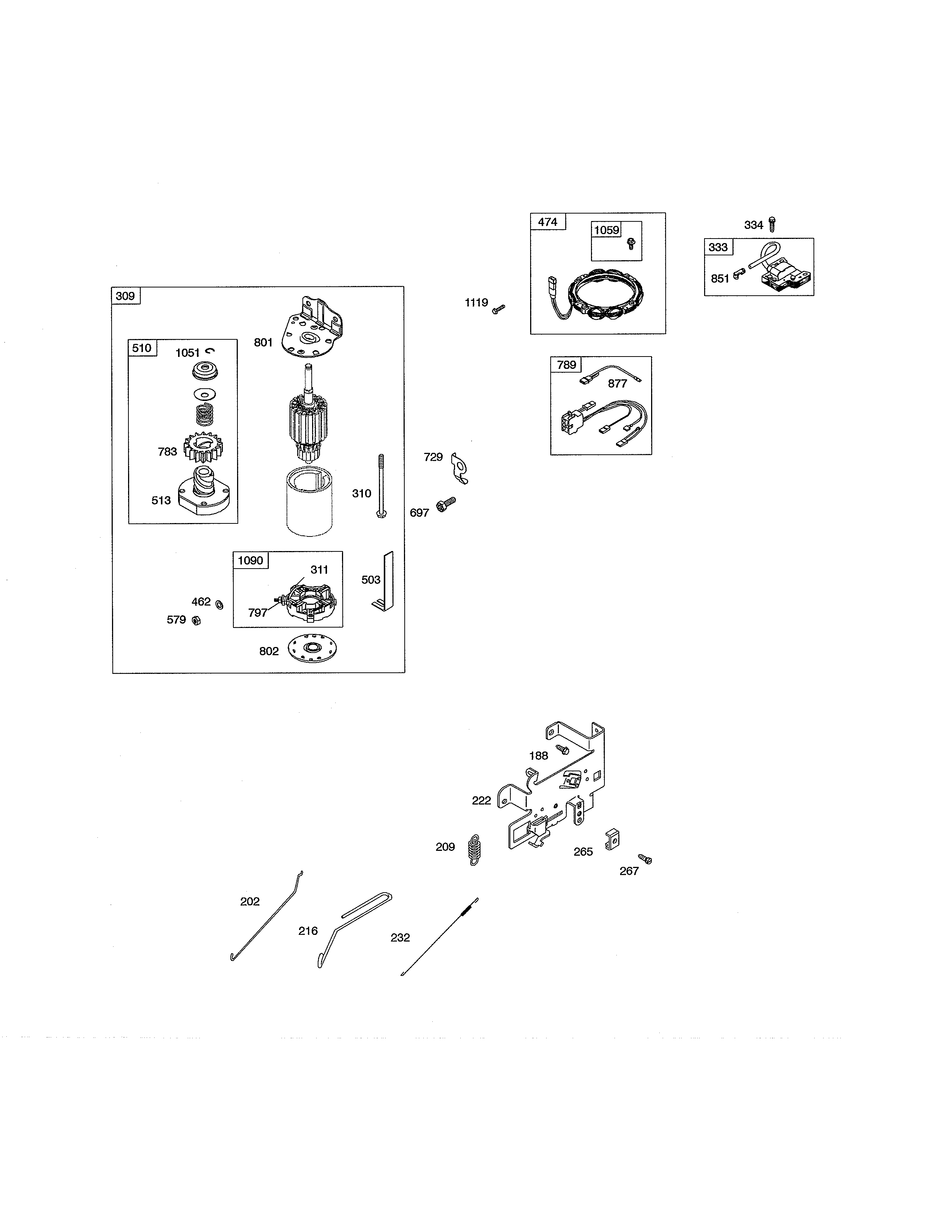 Craftsman 917288510 motor-starter/alternator diagram