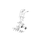 MTD 21BK144G799 upper handles/tines/shield diagram