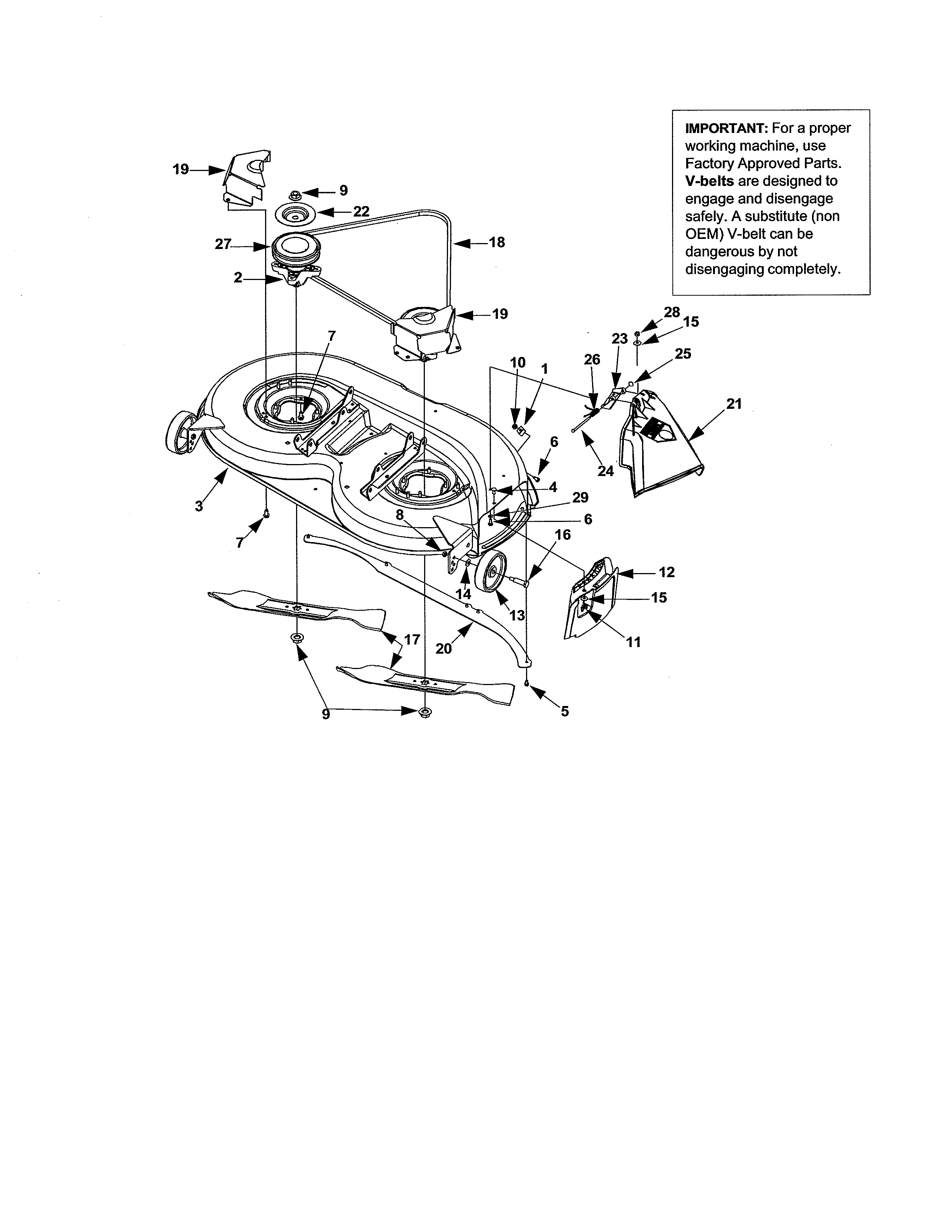 MTD 13A6673G118 42" deck "g" diagram