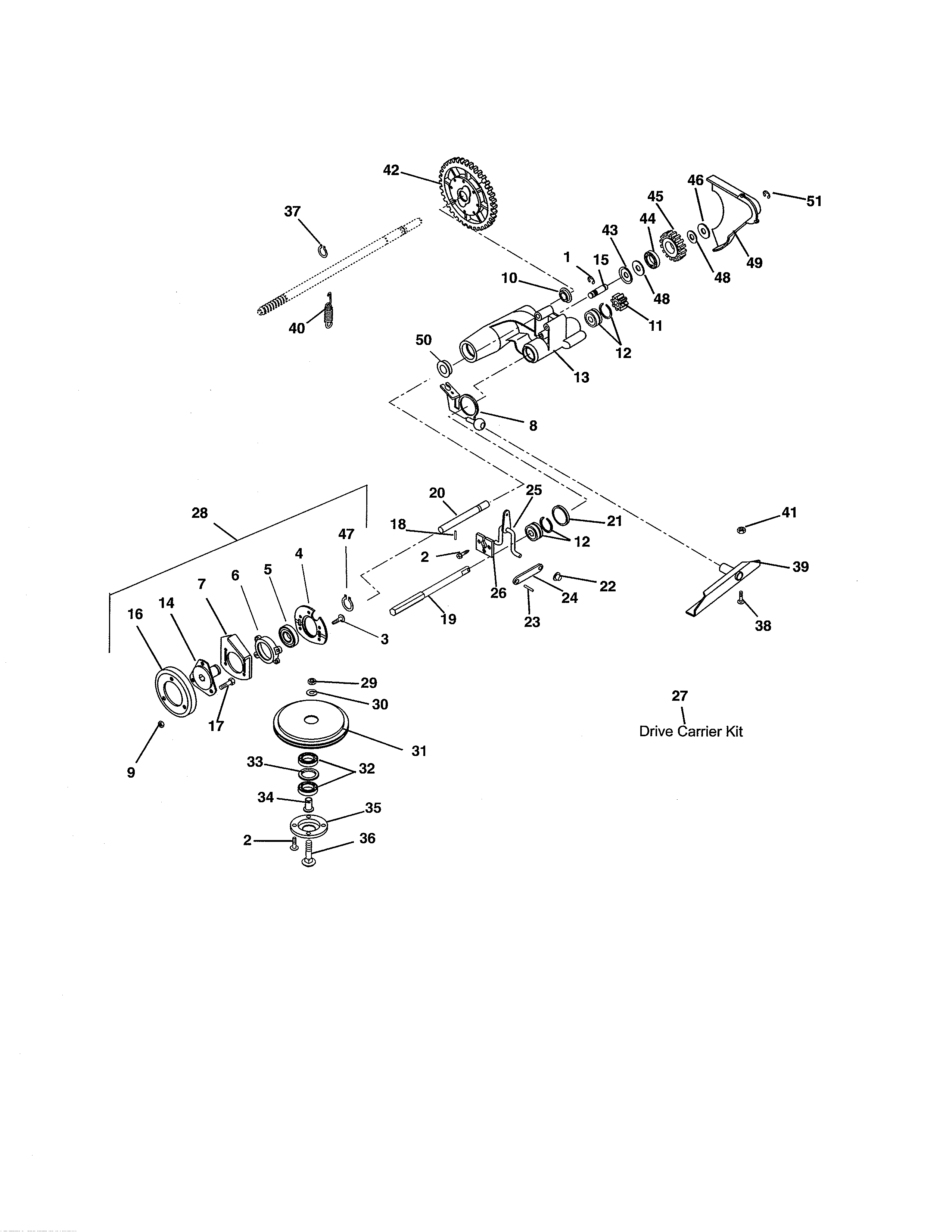 Ariens 91118300 (101-999999) friction wheel/drive diagram