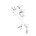 MTD 41CD396C799 drive shaft/shield/handle diagram