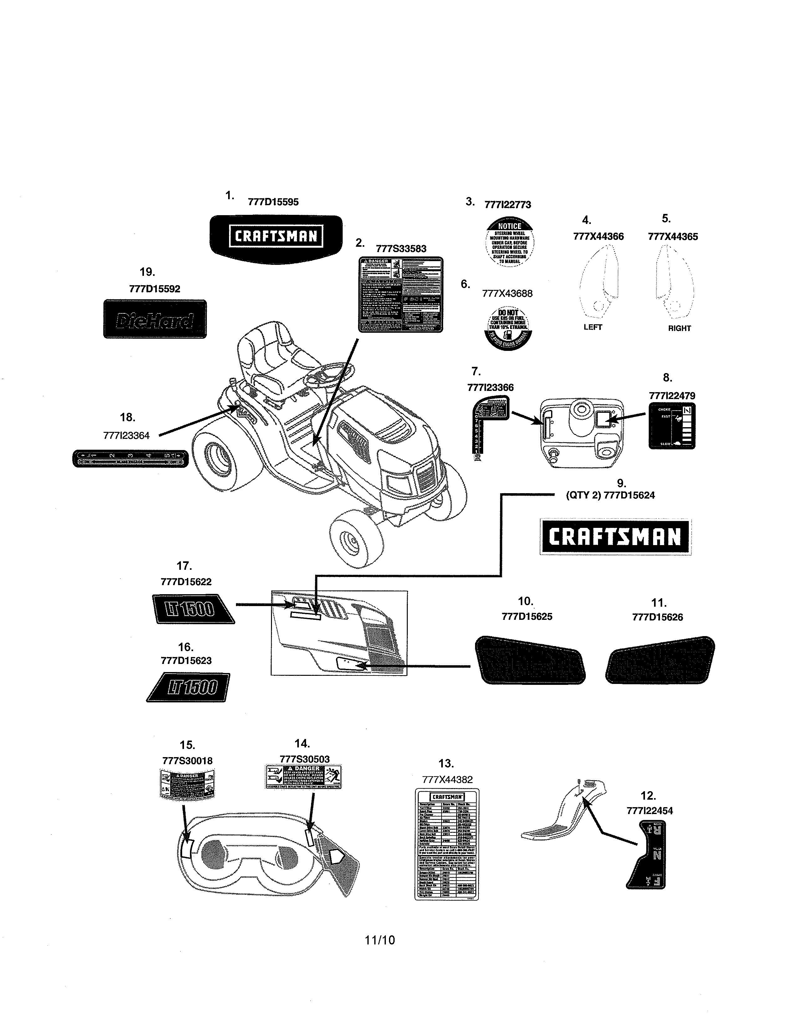 Kmart 02891808-4 decals diagram