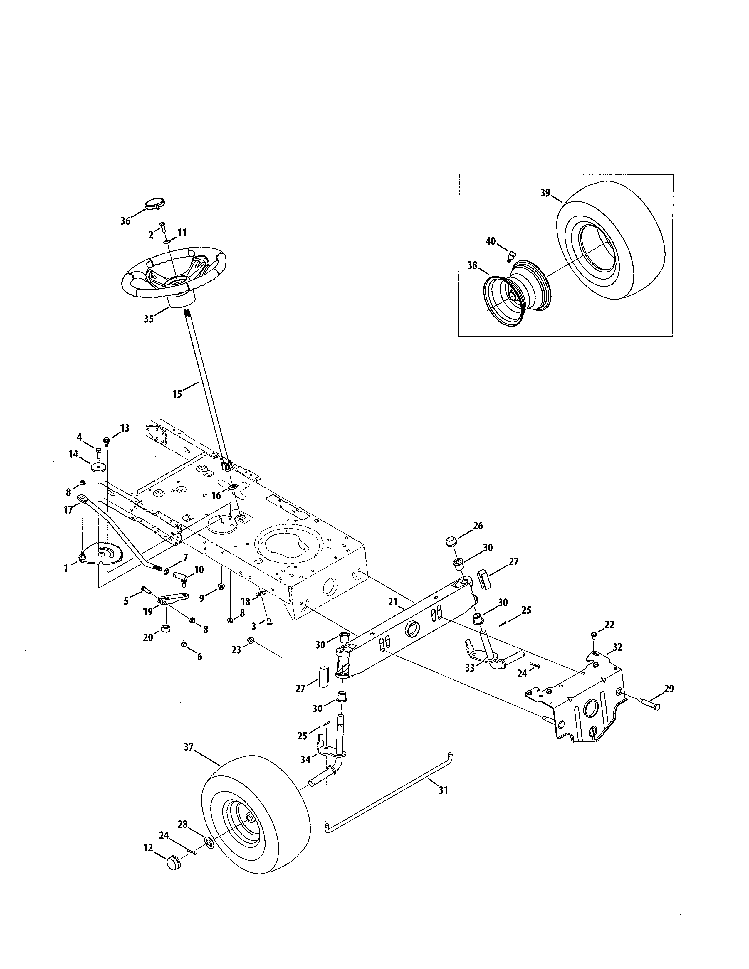 Kmart 02891808-4 steering/wheel diagram