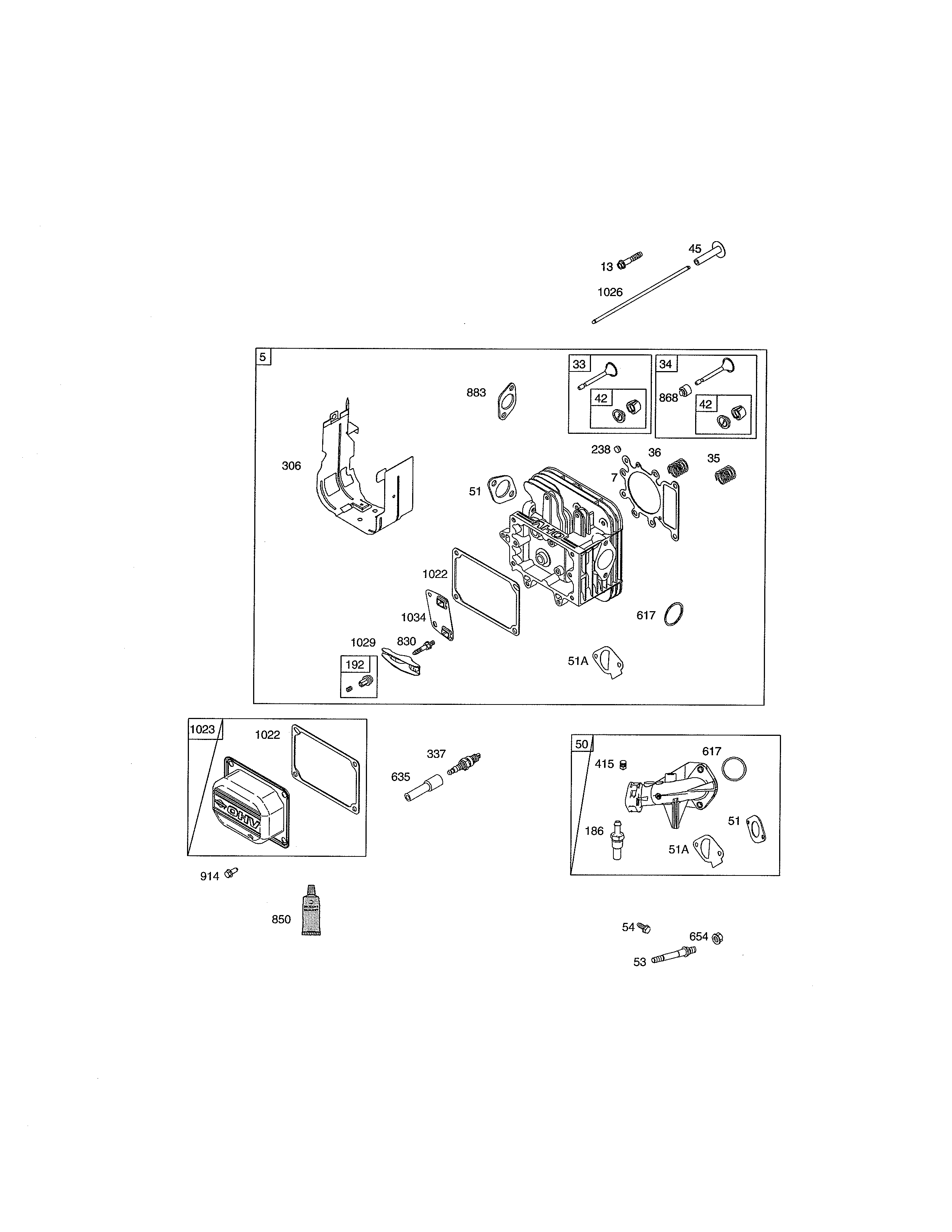 MTD 13AN77SS299 head-cylinder/manifold-intake diagram