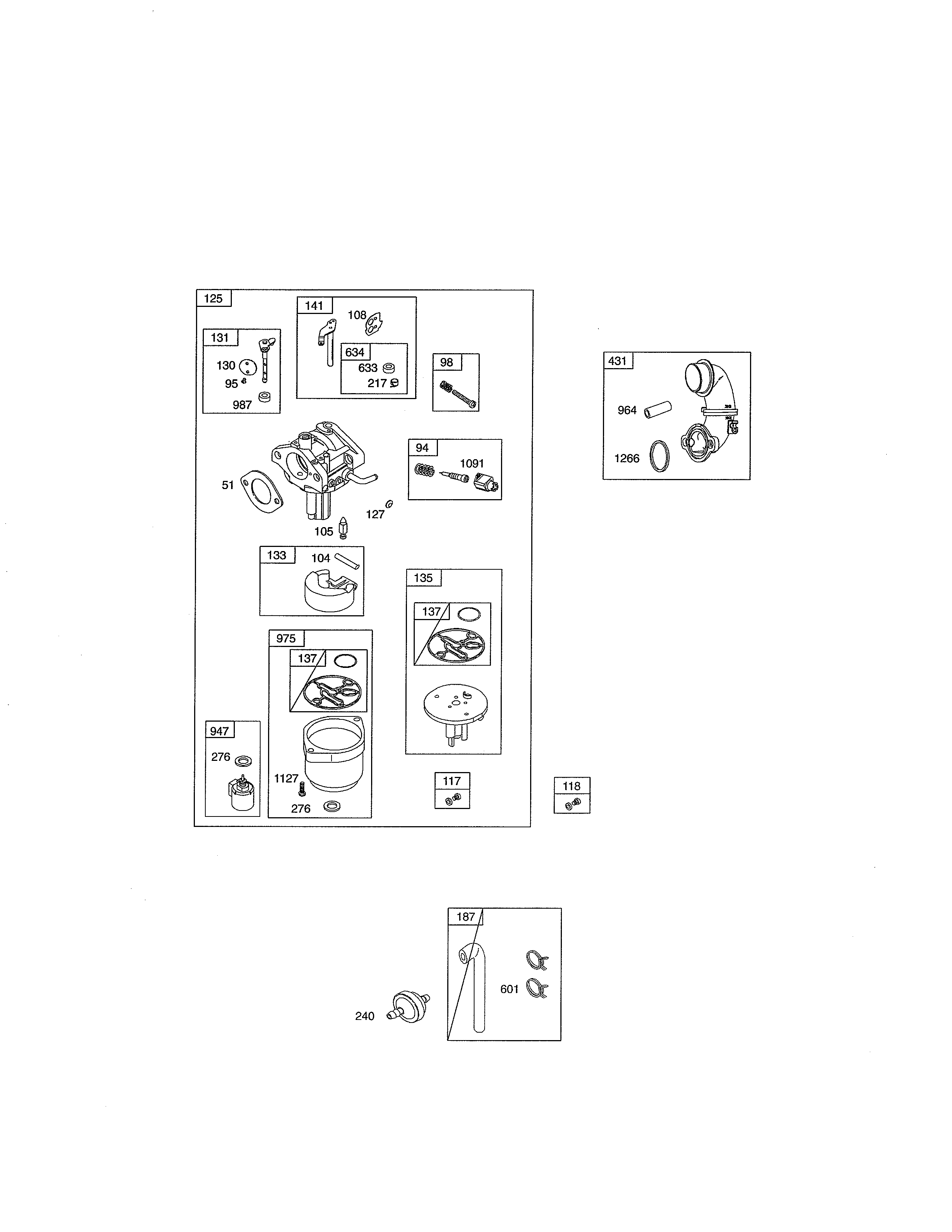 MTD 13AN77SS299 carburetor diagram