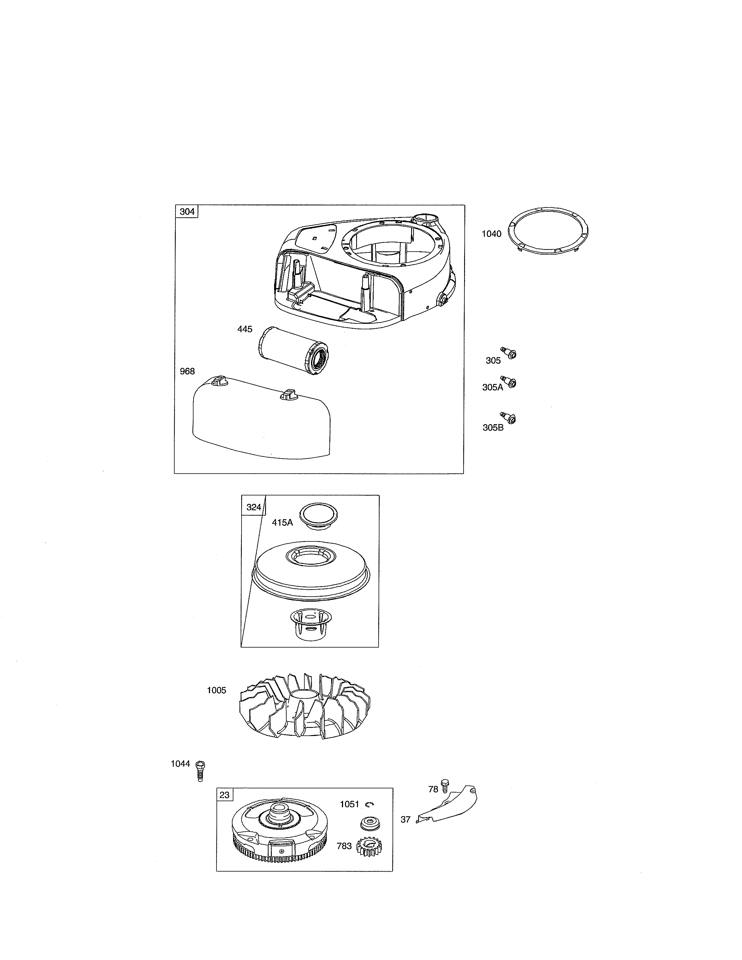 MTD 13AN77SS299 blower housing diagram