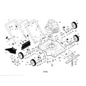 Poulan PXT20 (96116000500) lawn mower diagram