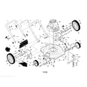 Poulan PXT22H (96116000700) lawn mower diagram