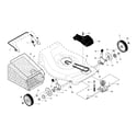 Ariens A160H22 (96146000400) drive control/gear case/wheels diagram