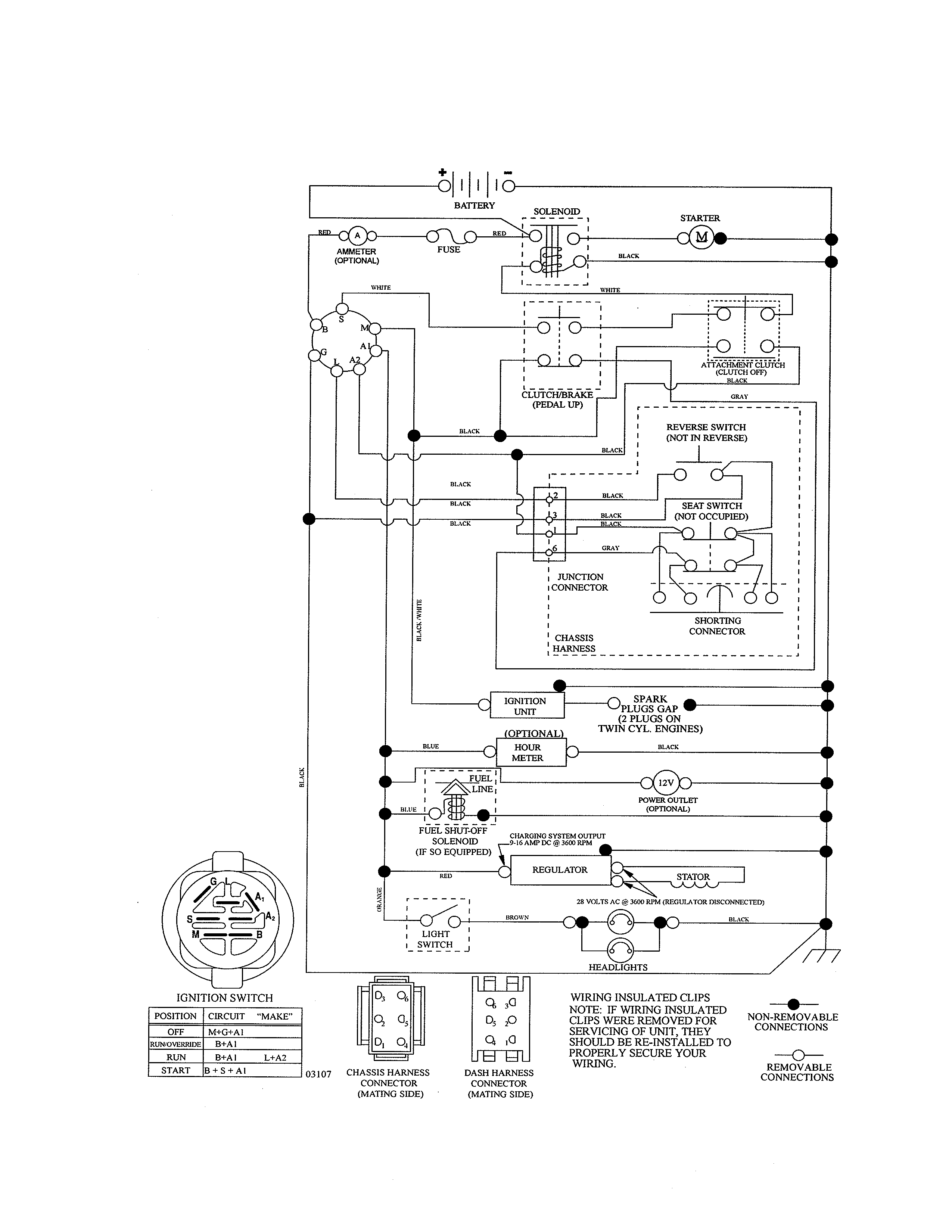 Ariens 96046000100 schematic diagram diagram