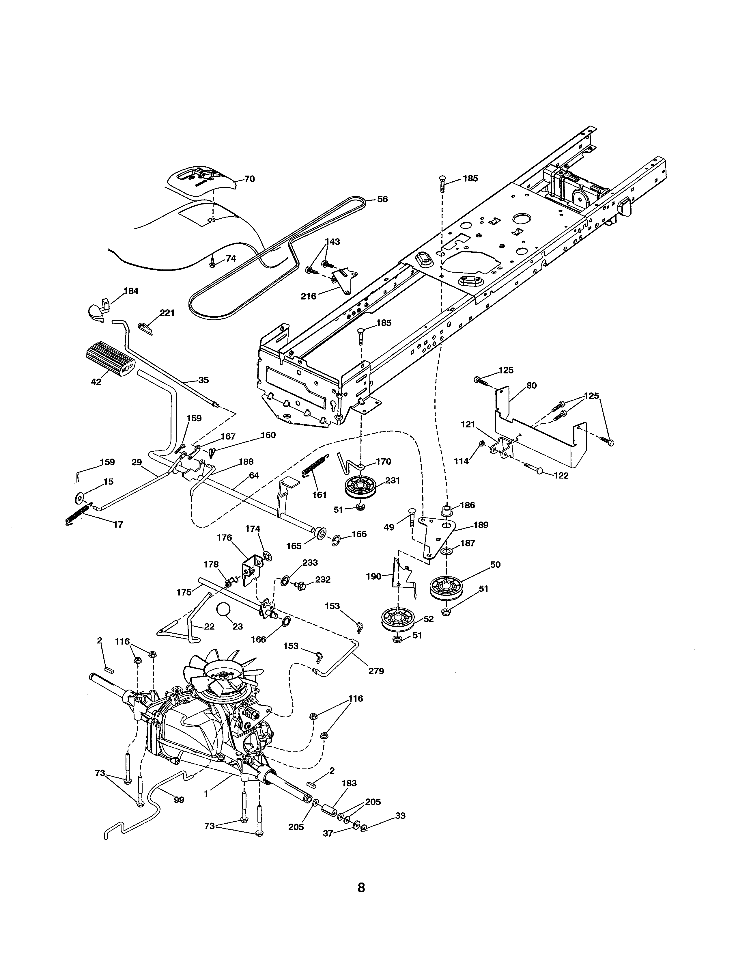 Ariens 93603800 drive diagram