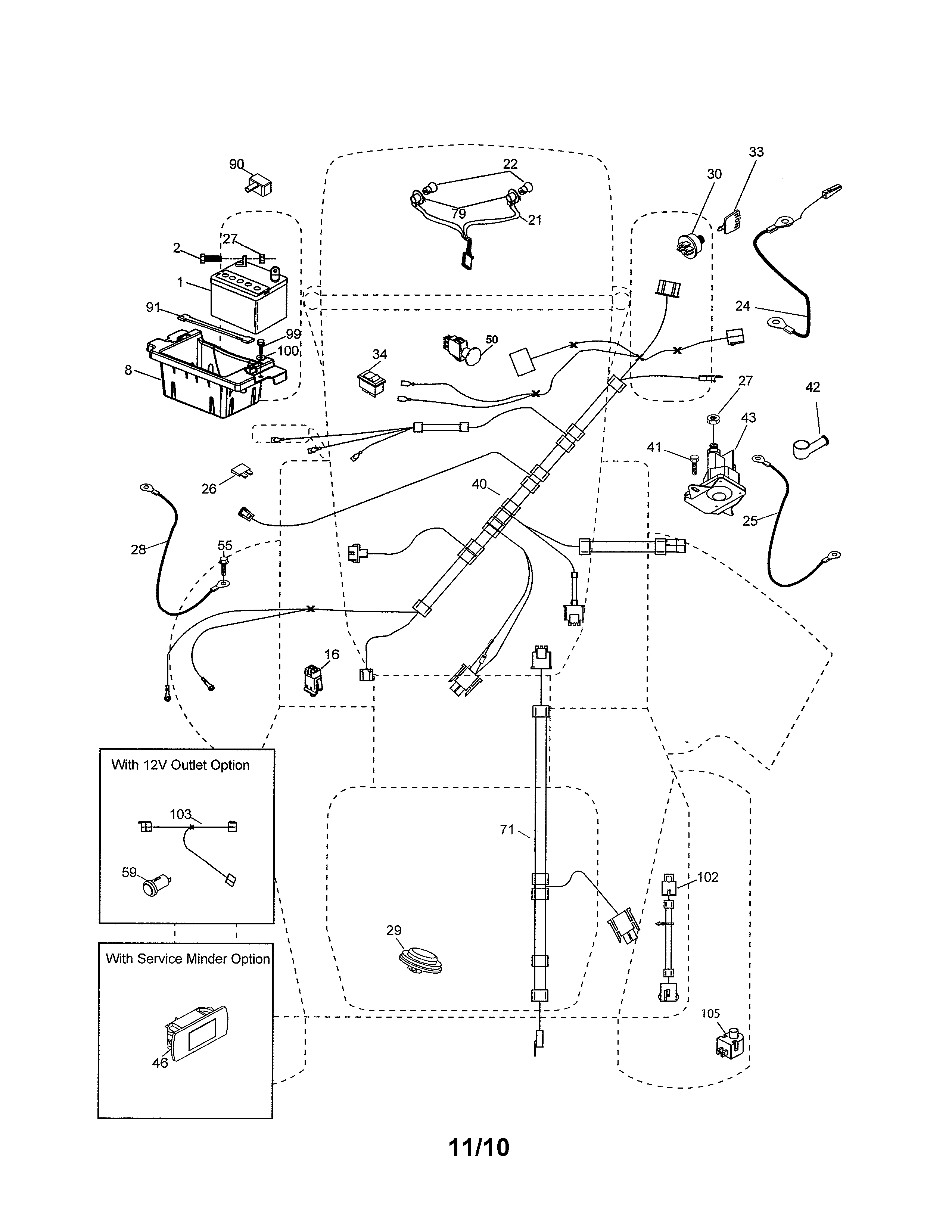 Ariens 93604300 electrical diagram