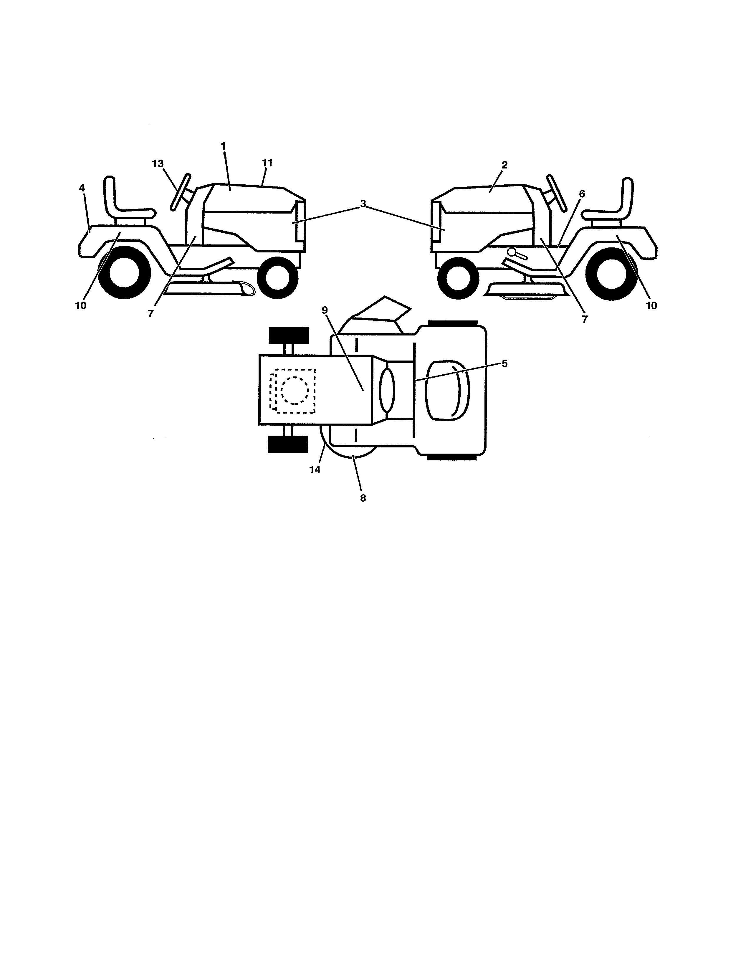 Ariens 93604300 decals diagram