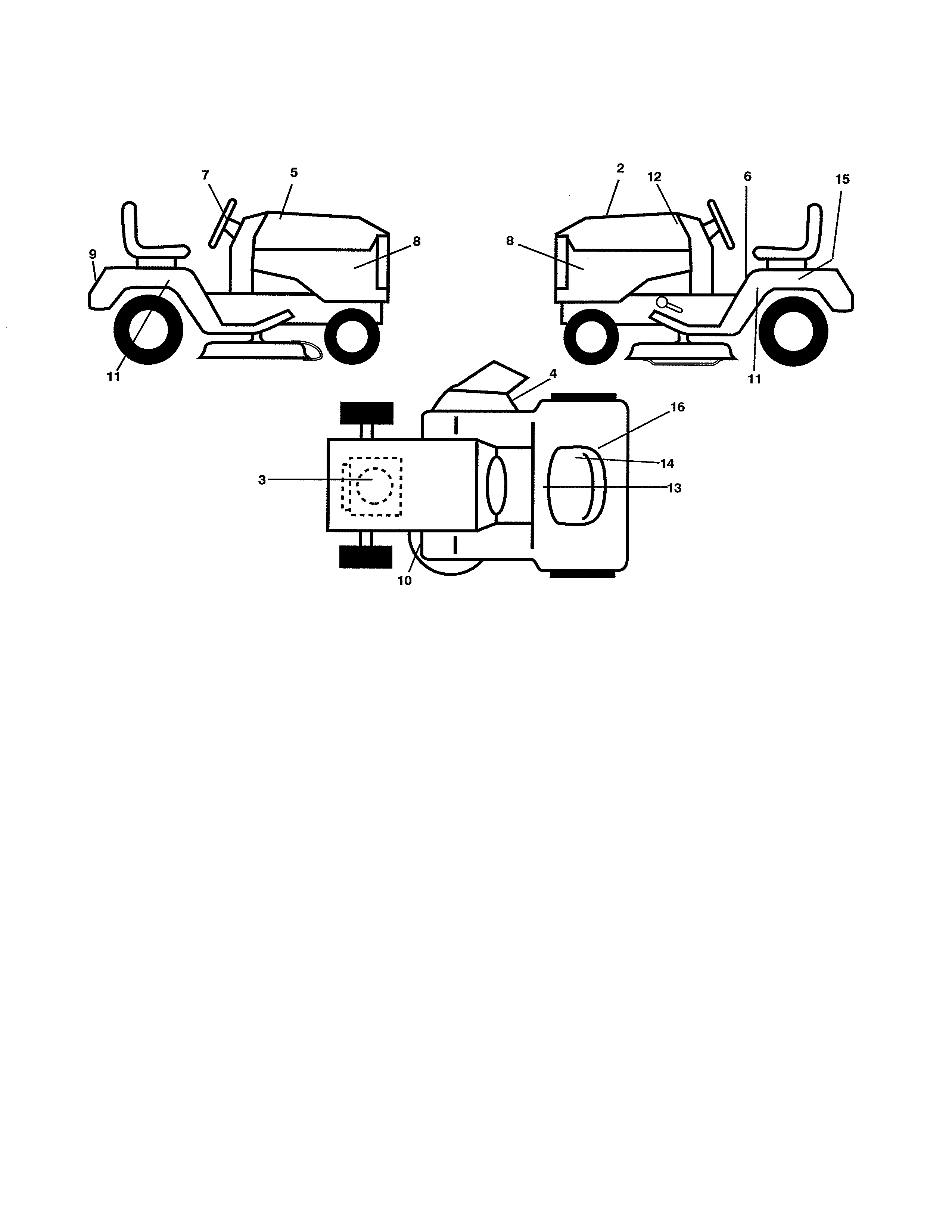 Ariens A175BG42 (96016002102) decals diagram