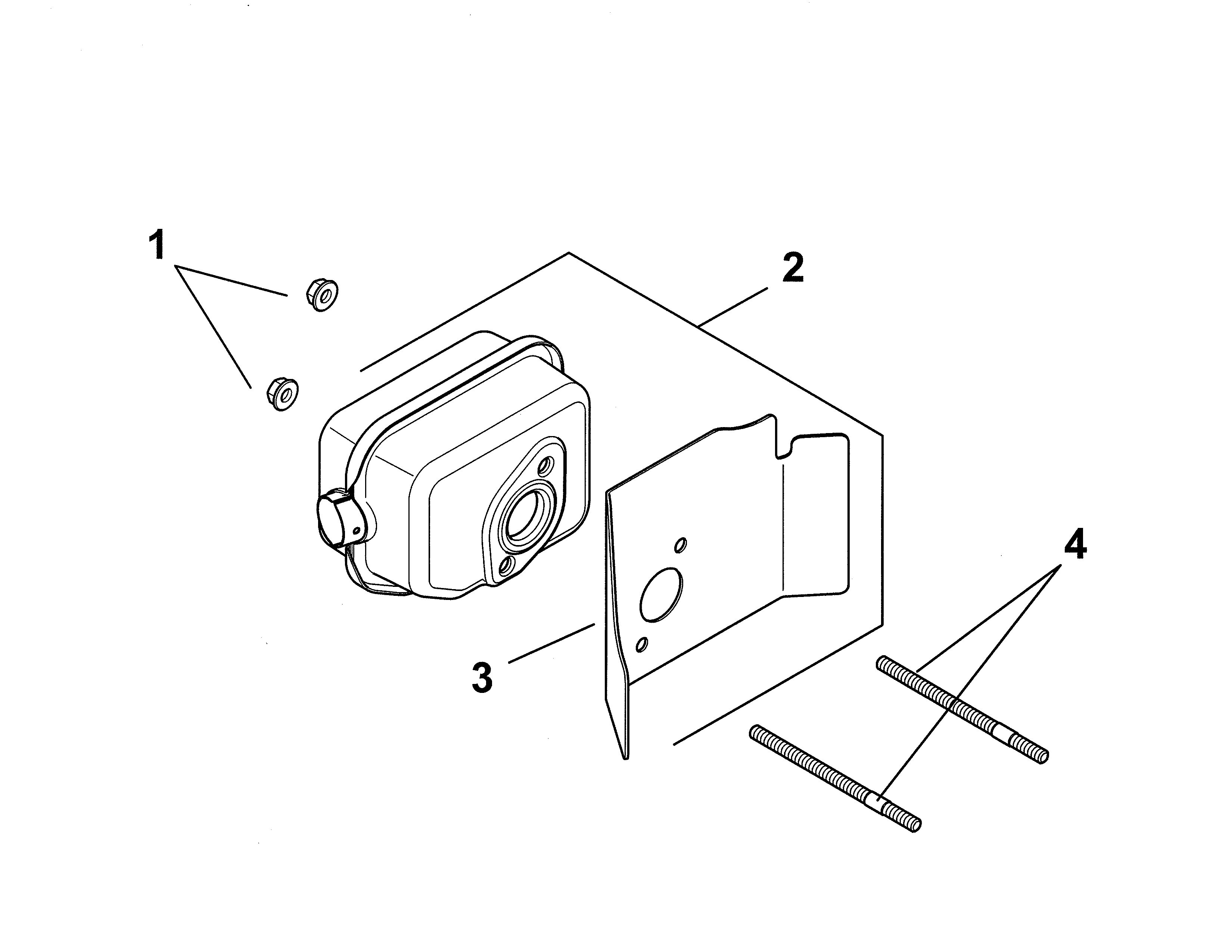 Ariens 96146000500 exhaust diagram
