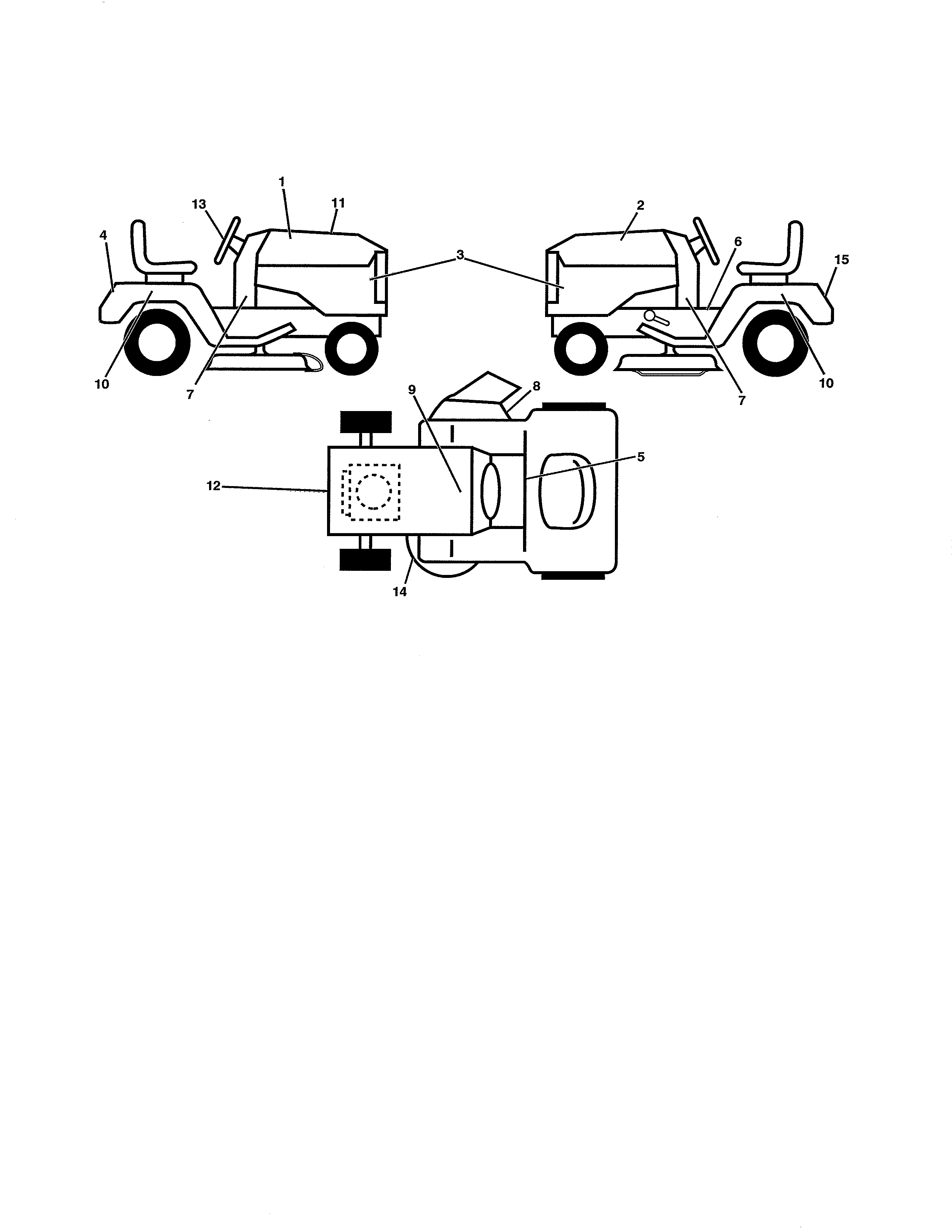Ariens 936045 decals diagram