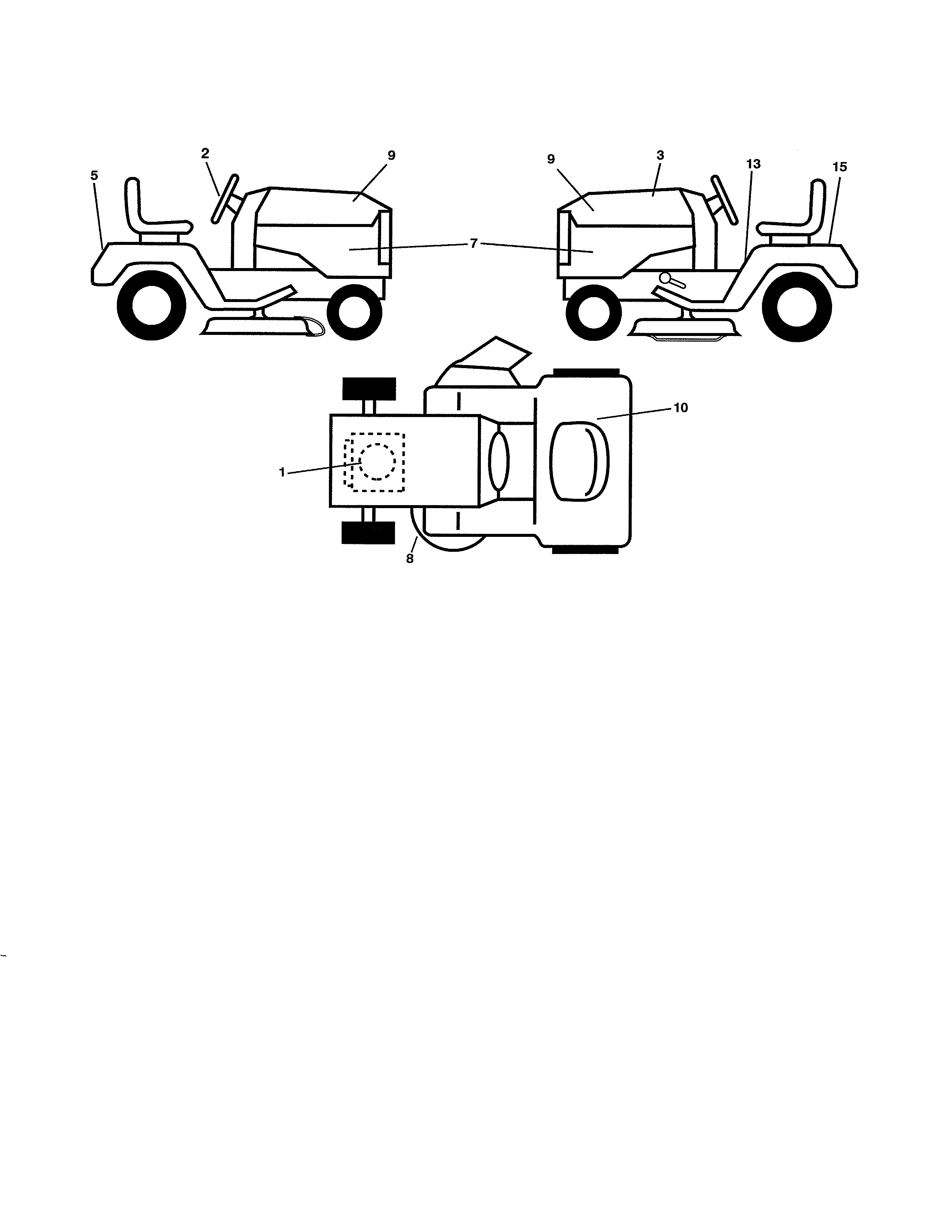 Poulan PXT175G42 (96016002400) decals diagram